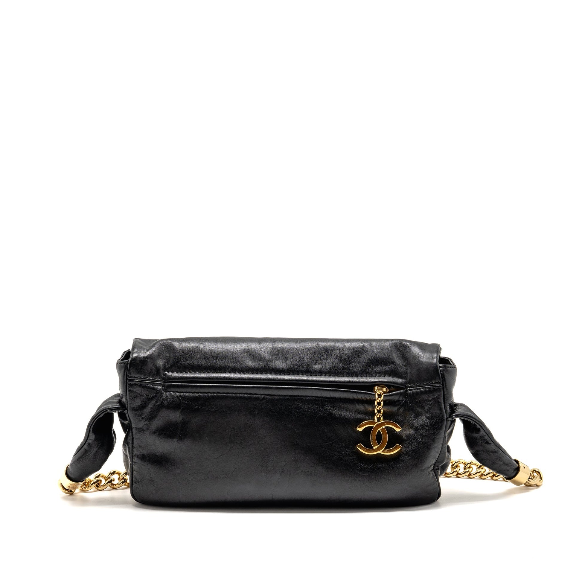 Chanel Rodeo Drive Flap Calfskin GHW Black Shoulder Bag