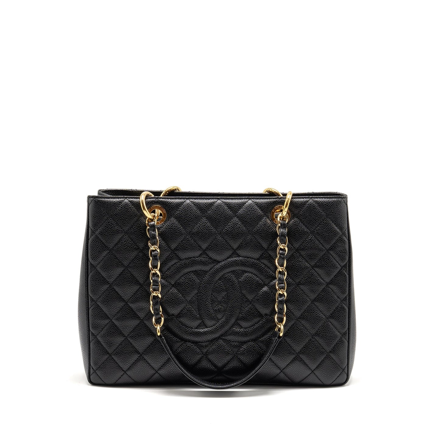 Chanel Grand Shopping caviar GHW Black Tote Bag Ghw 11