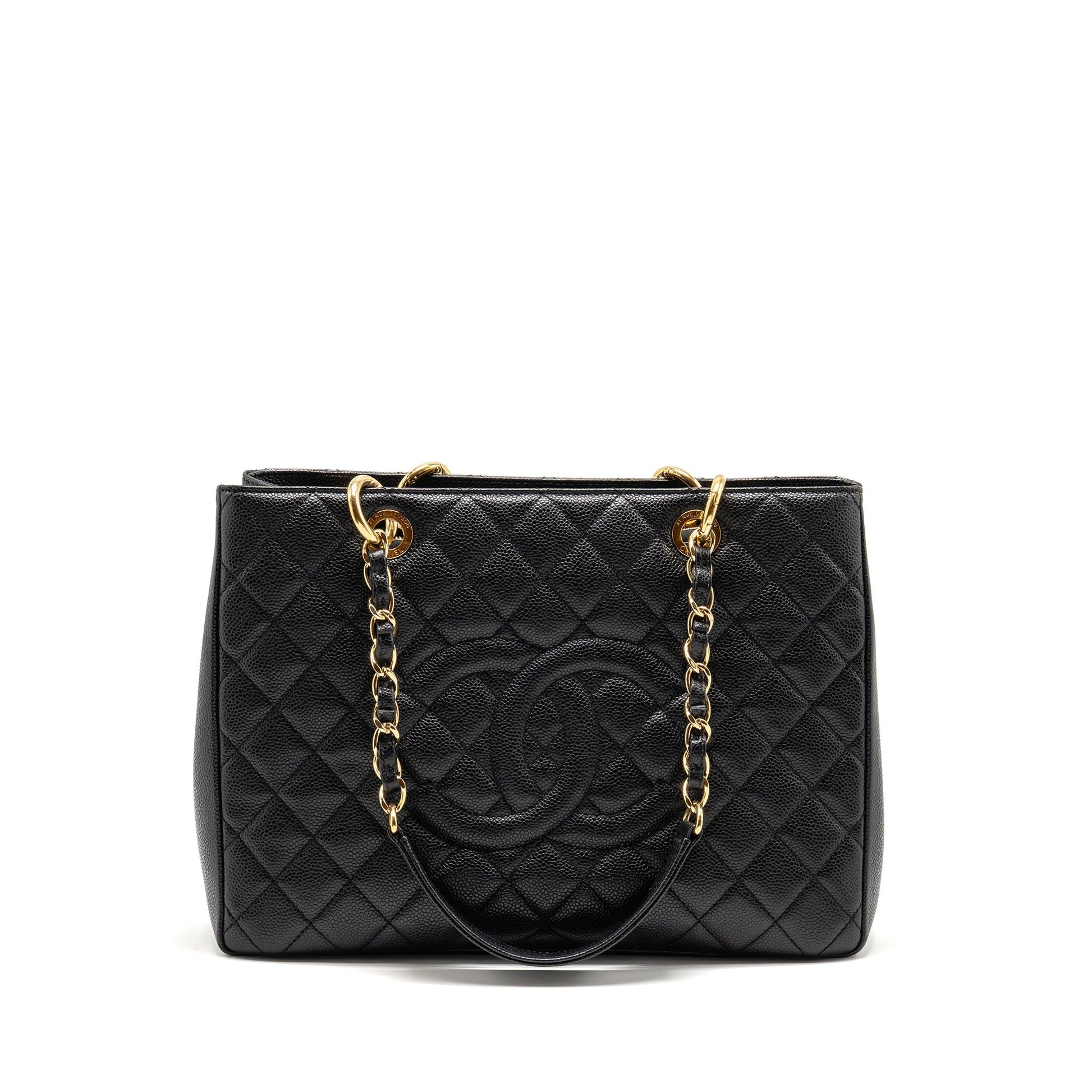 Chanel Grand Shopping caviar GHW Black Tote Bag Ghw 11