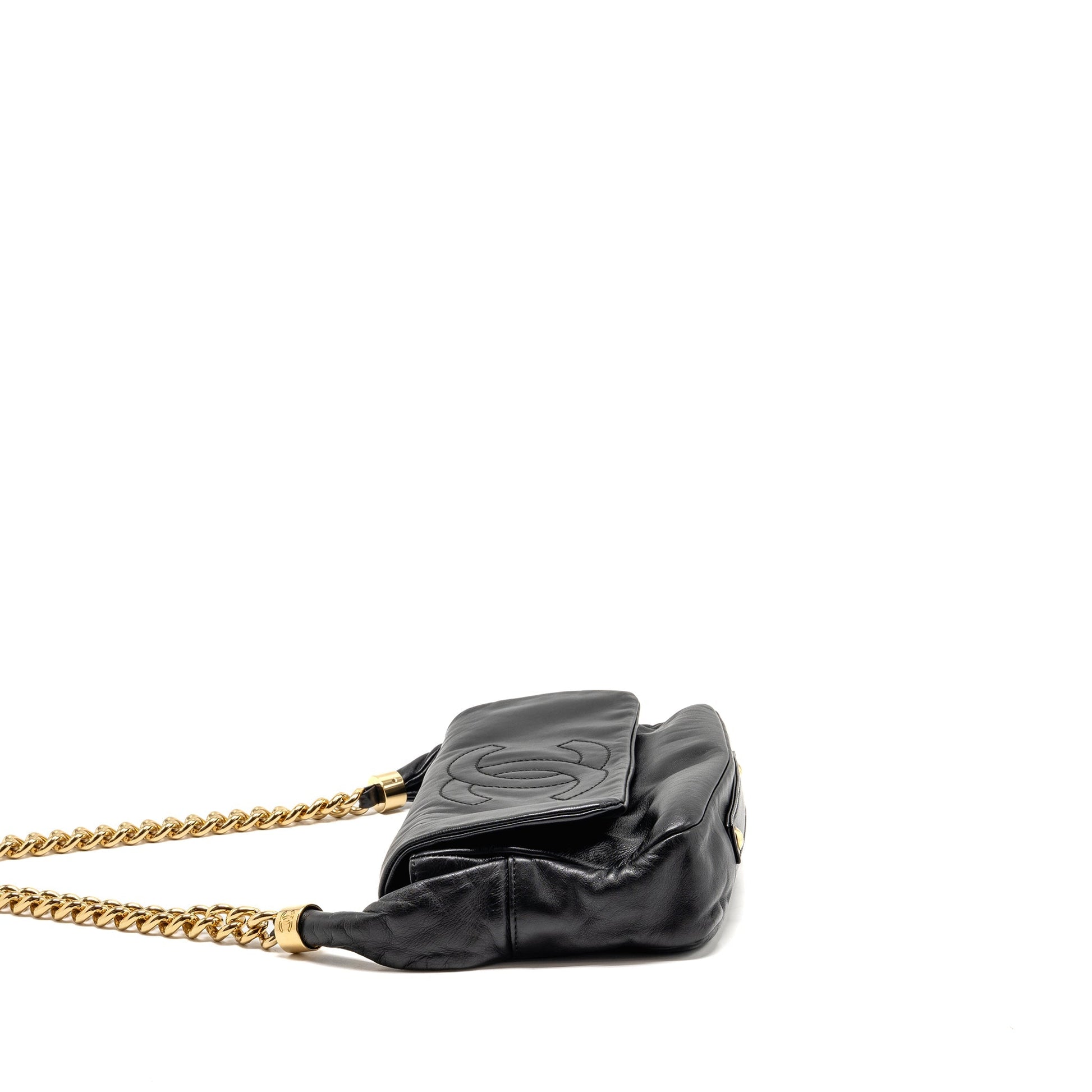 Chanel Rodeo Drive Flap Calfskin GHW Black Shoulder Bag