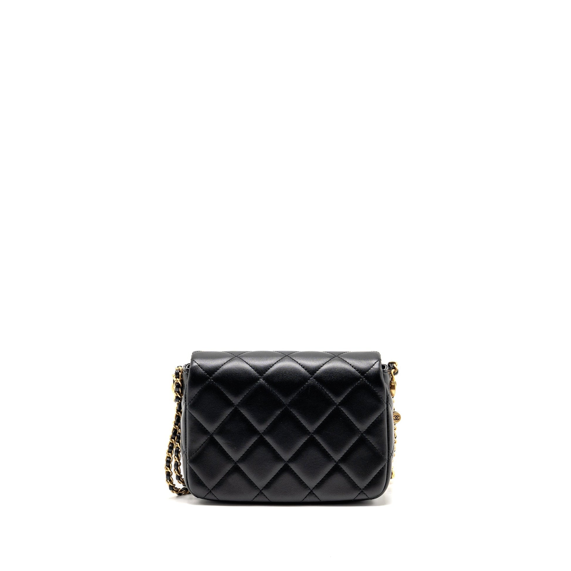 Chanel MY Perfect Flap Lambskin GHW Microchip Black Shoulder Bag Microchip 1