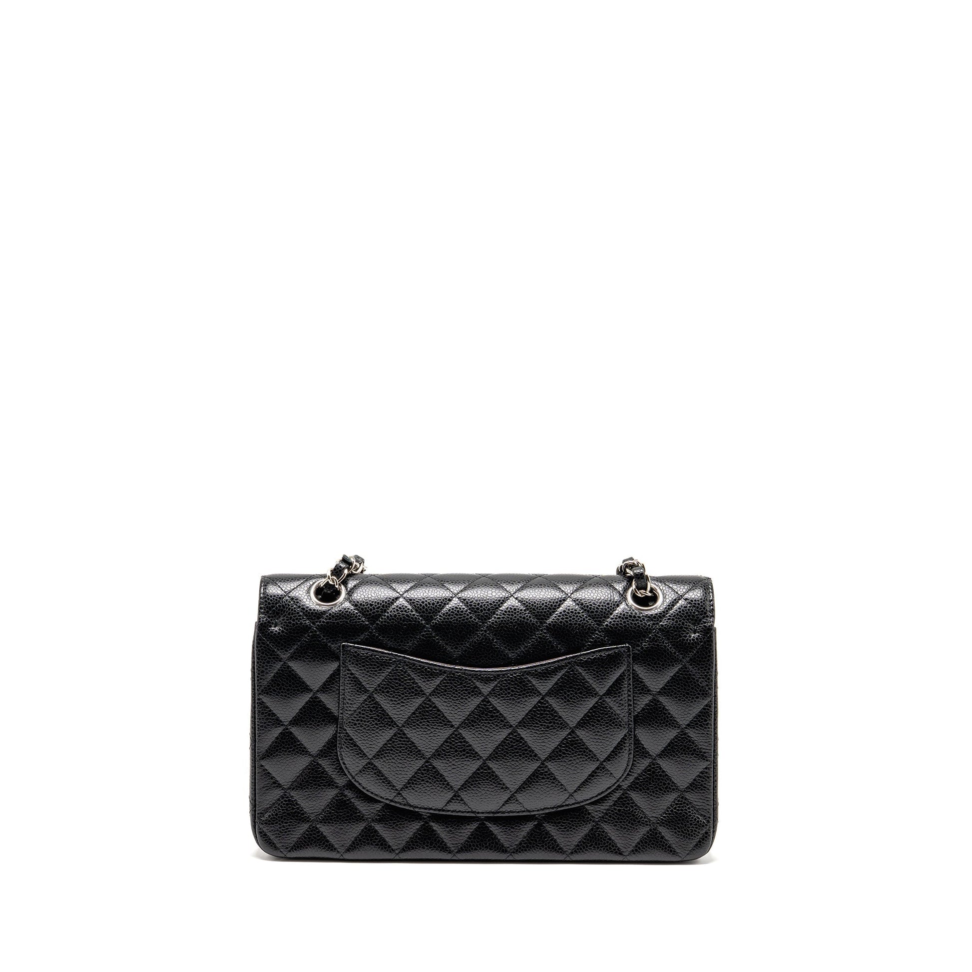 Chanel Classic Double Flap Caviar SHW Black Shoulder Bag Shw 15