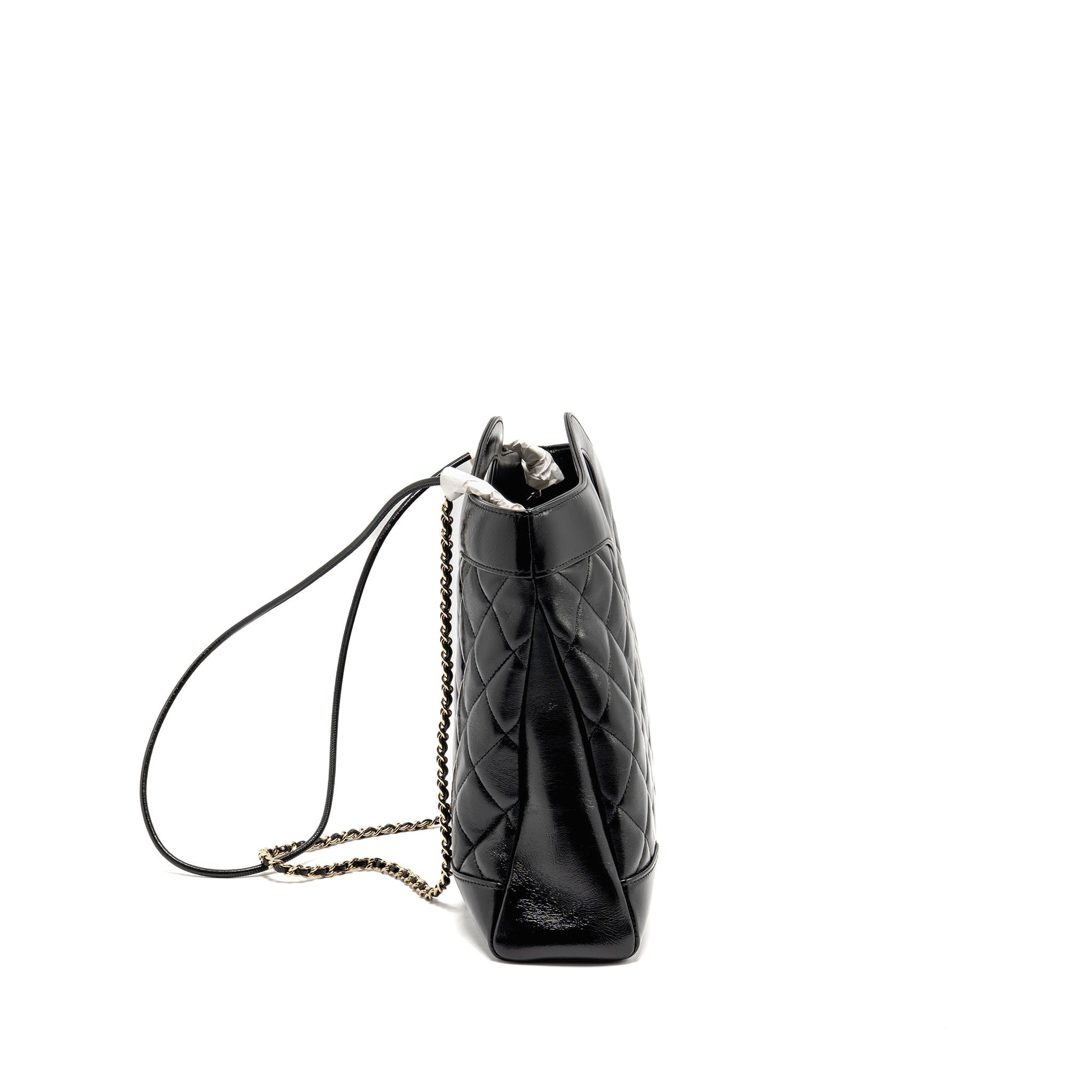 Chanel 31 shiny lambskin LGHW microchip Black Handbag