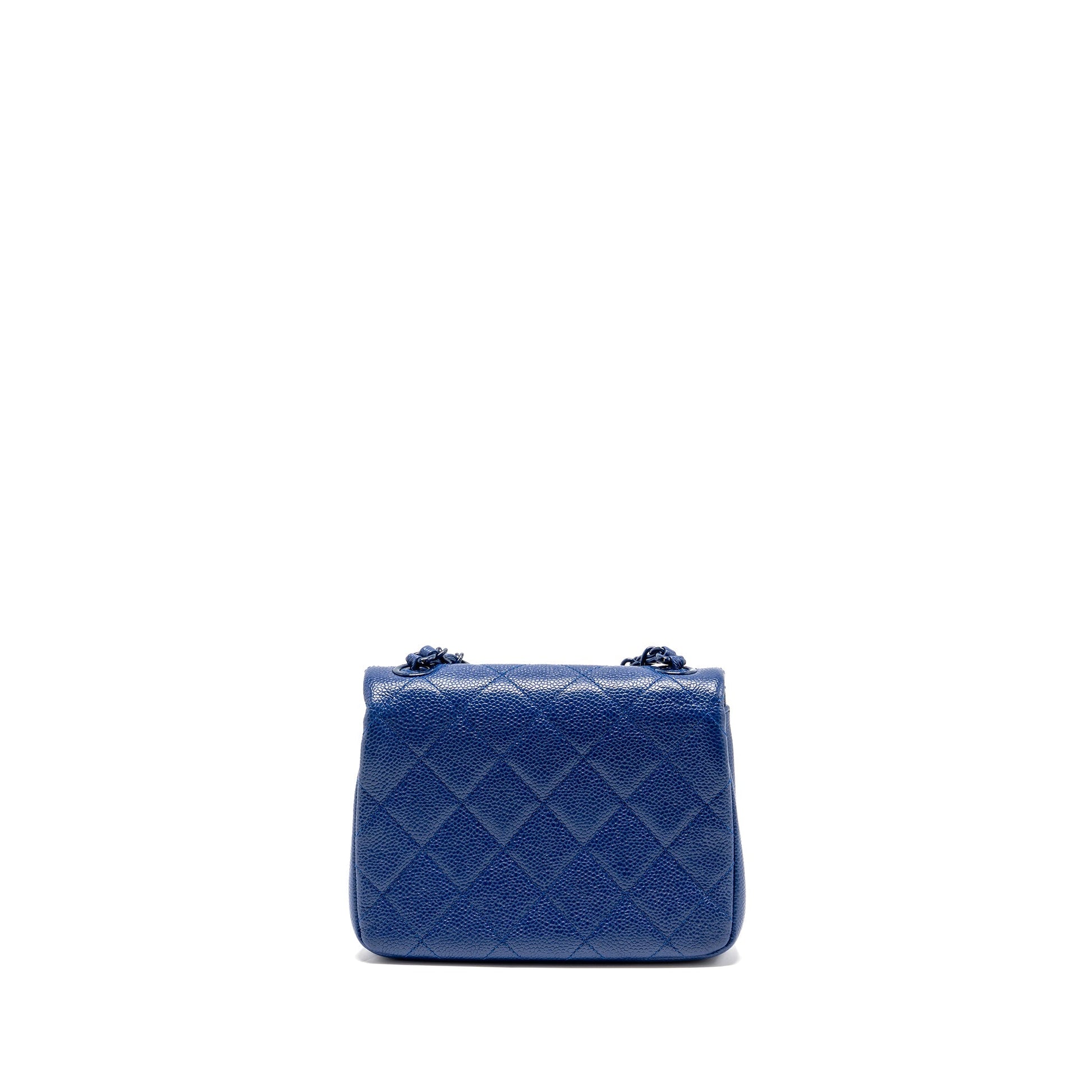 Chanel Incognito Square Flap Caviar hardware Blue Pink Small Shoulder Bag