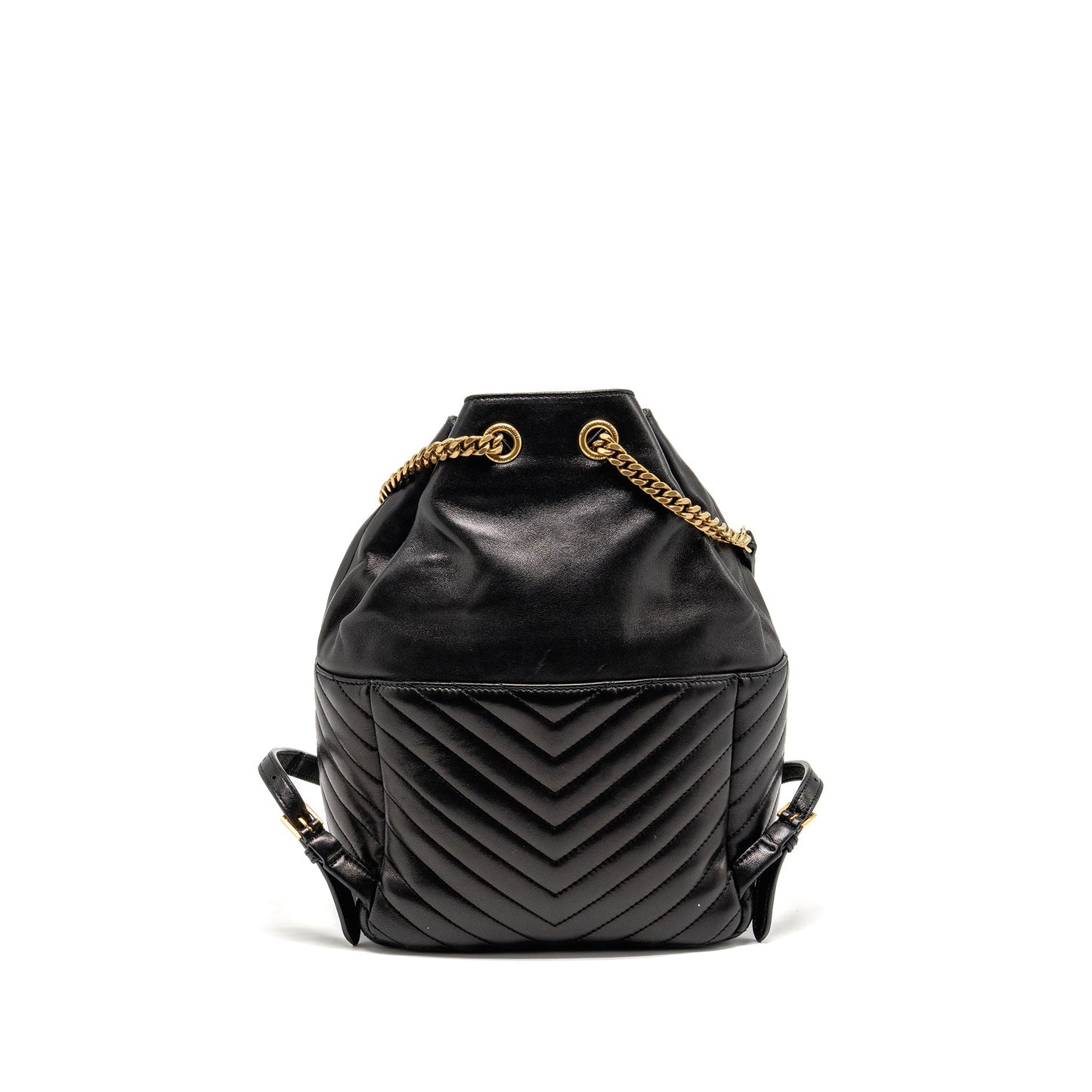 YSL Saint Laurent Joe Backpack Lambskin Black