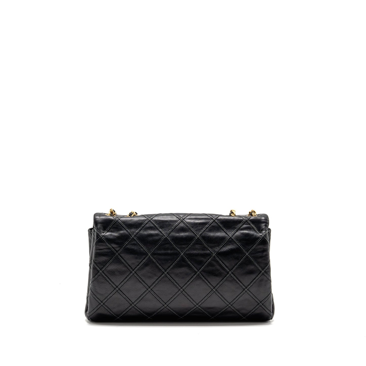 Chanel Thin City Flap Calfskin GHW Black Shoulder Bag
