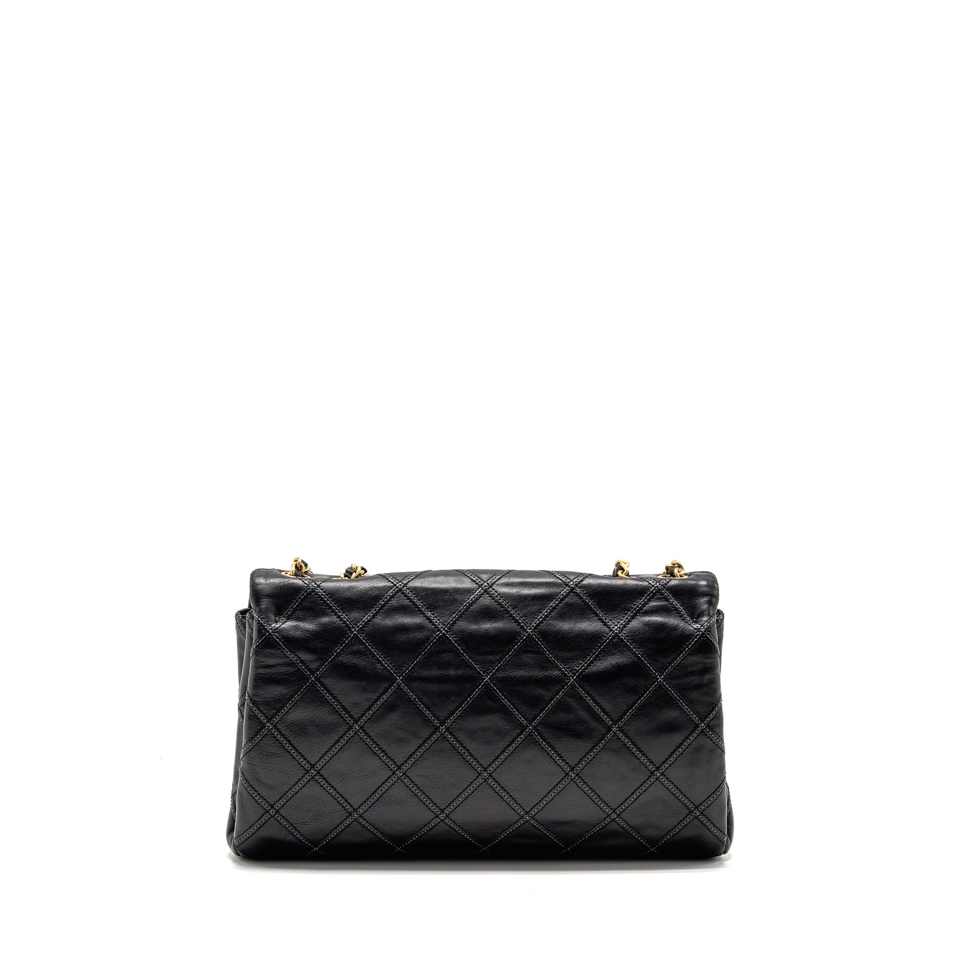 Chanel Thin City Flap Calfskin GHW Black Shoulder Bag