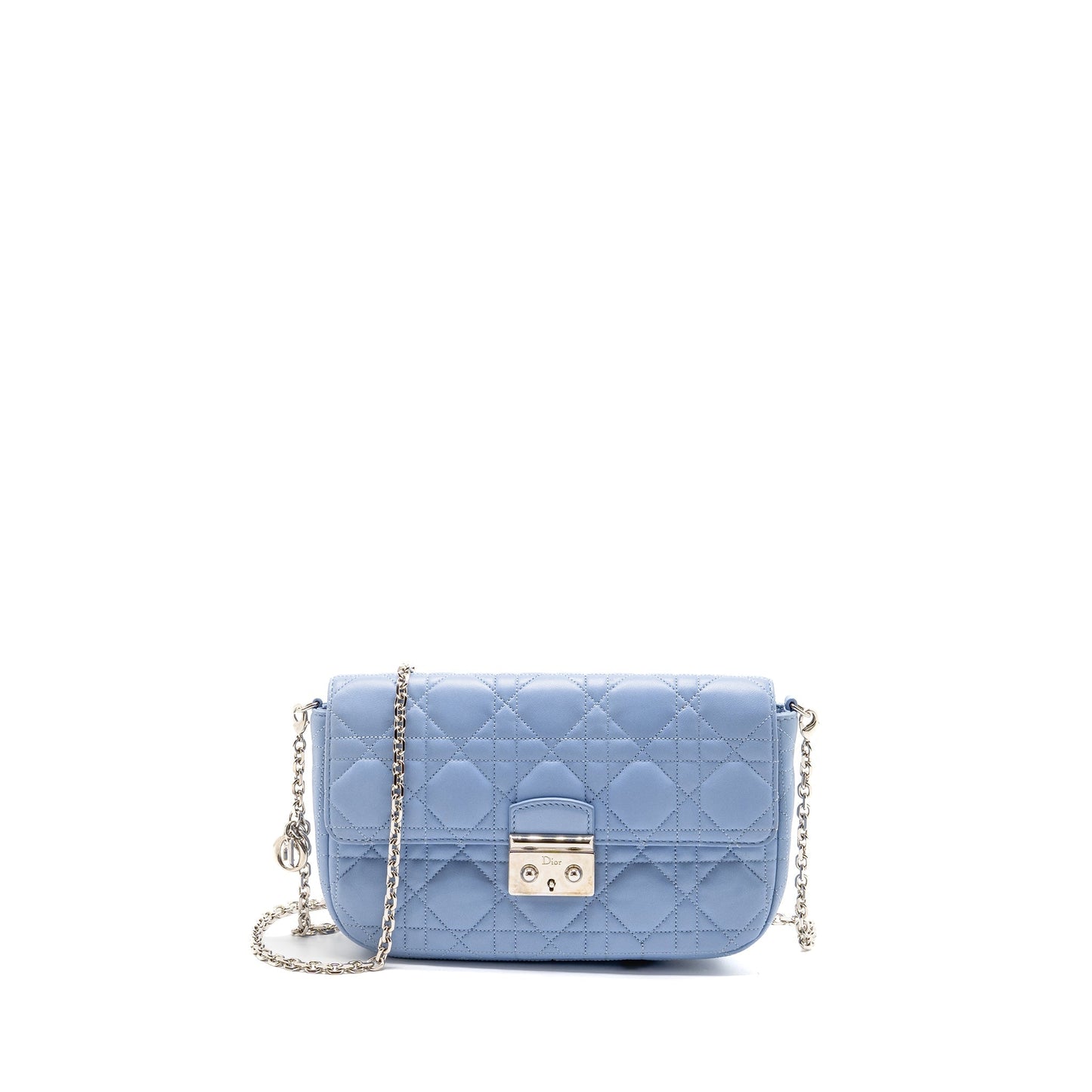 Dior Miss Crossbody Purse Lambskin Light Handbag Blue Crossbody Bag