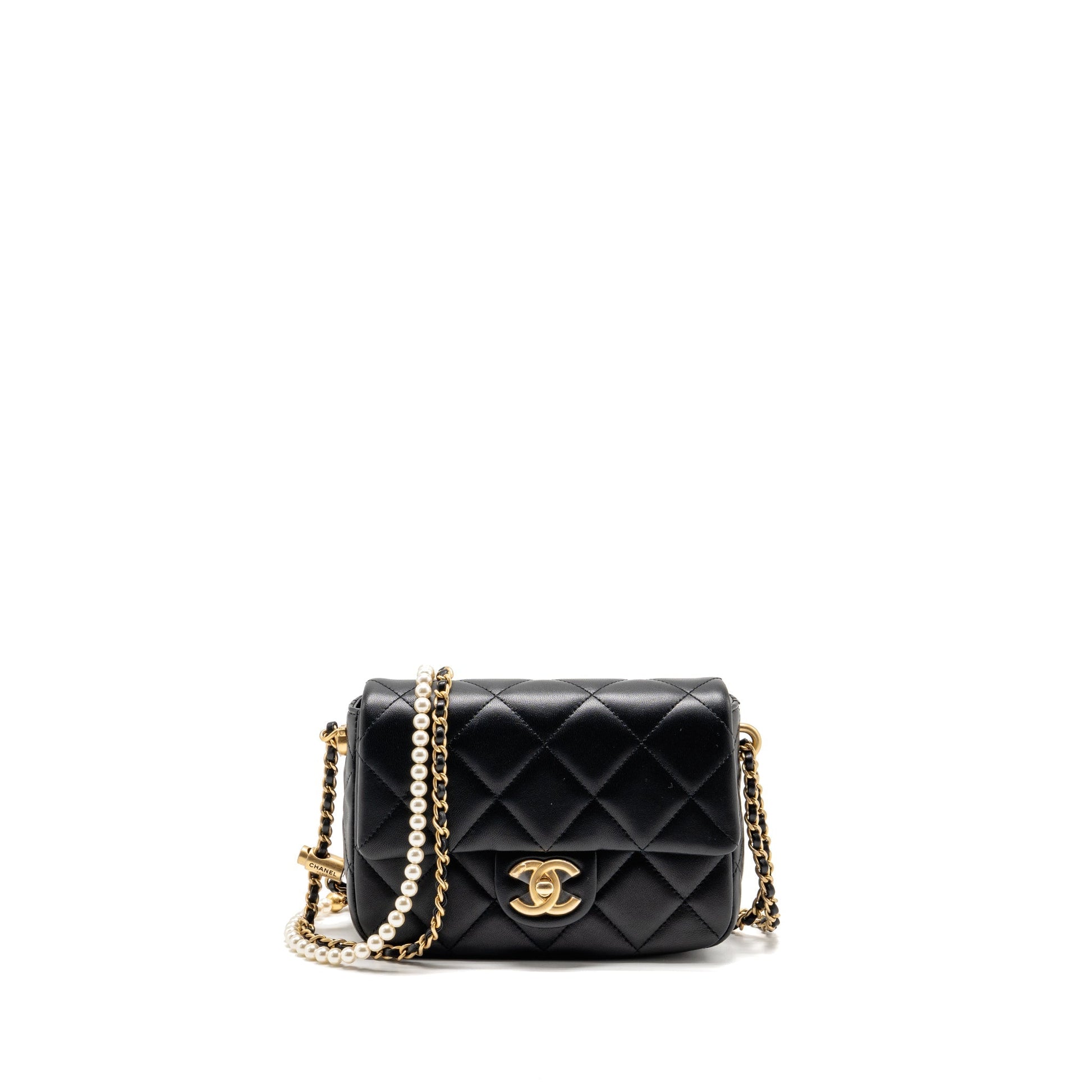 Chanel MY Perfect Flap Lambskin GHW Microchip Black Shoulder Bag Microchip 1