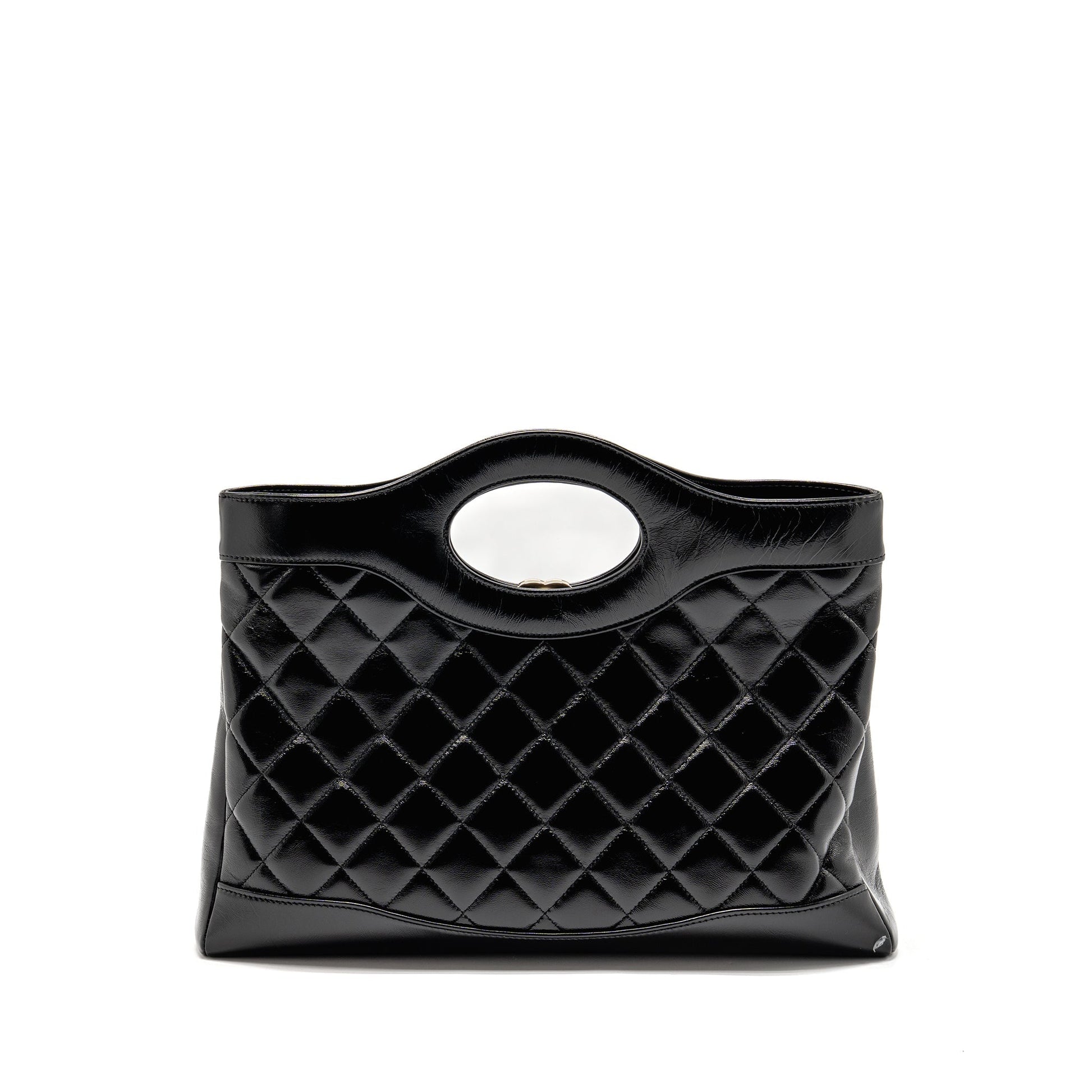 Chanel 31 shiny lambskin LGHW microchip Black Handbag