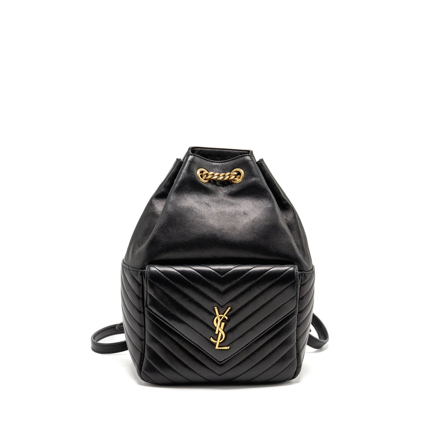 YSL Saint Laurent Joe Backpack Lambskin Black