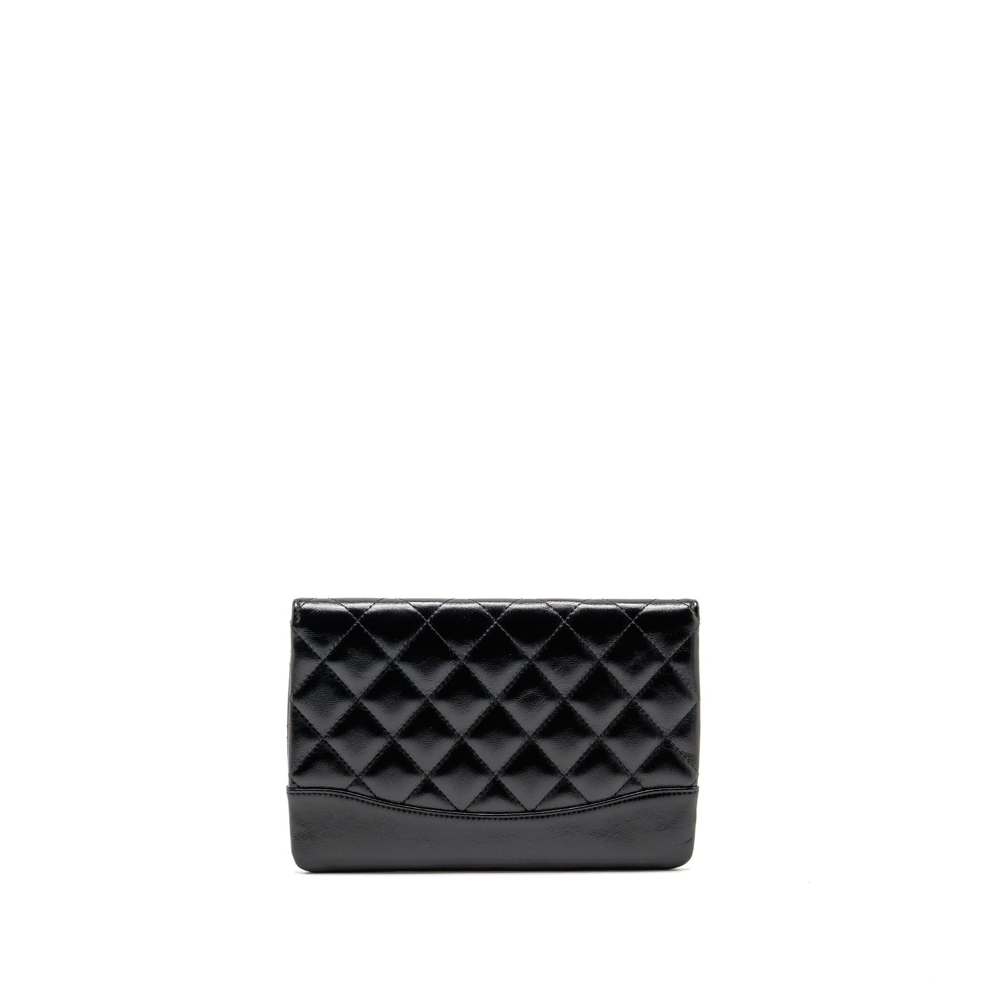 Chanel 24s 31 shiny Lambskin LGHW Microchip Black Clutch Bag 3