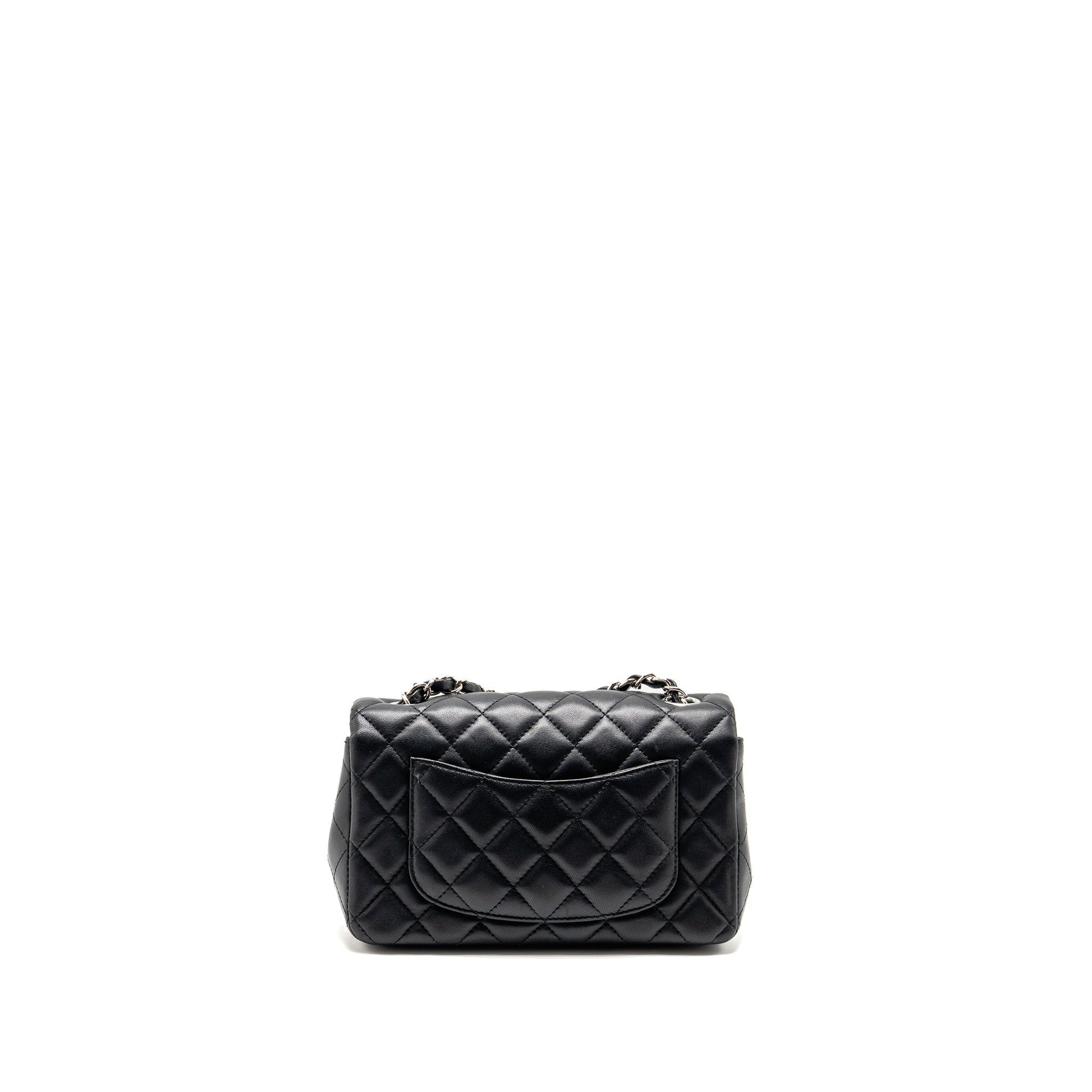 Chanel Rectangular Flap Lambskin SHW Black Shoulder Bag Shw 2