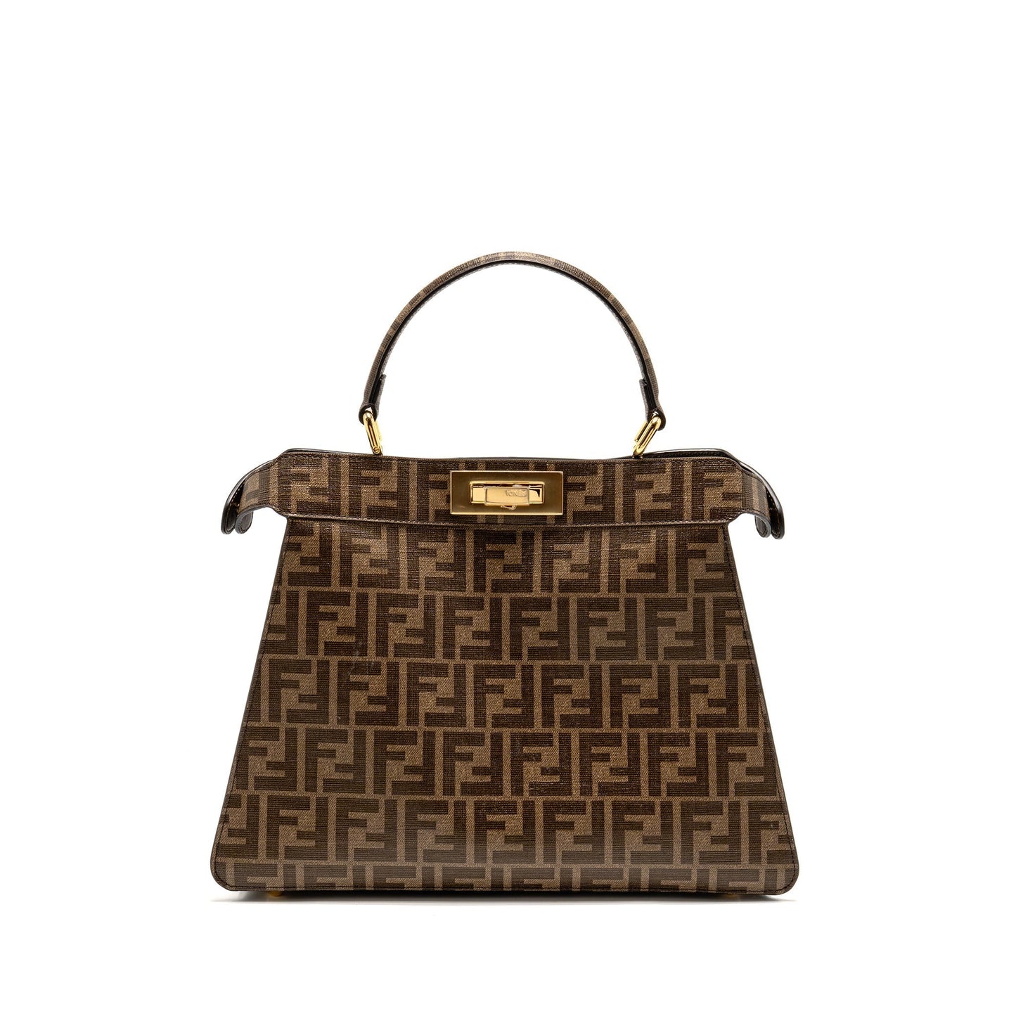 Fendi Peekaboo Iseeu Antonio Lopez Zucca Coated Multicolour Handbag Canvas Travel Bag