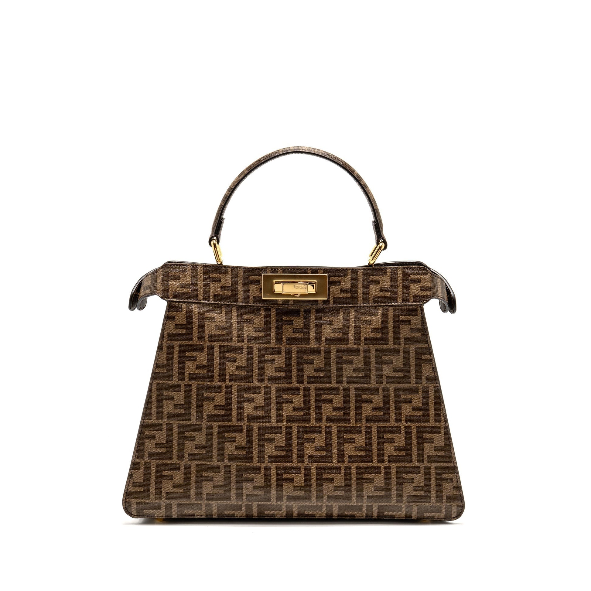 Fendi Peekaboo Iseeu Antonio Lopez Zucca Coated Multicolour Handbag Canvas Travel Bag