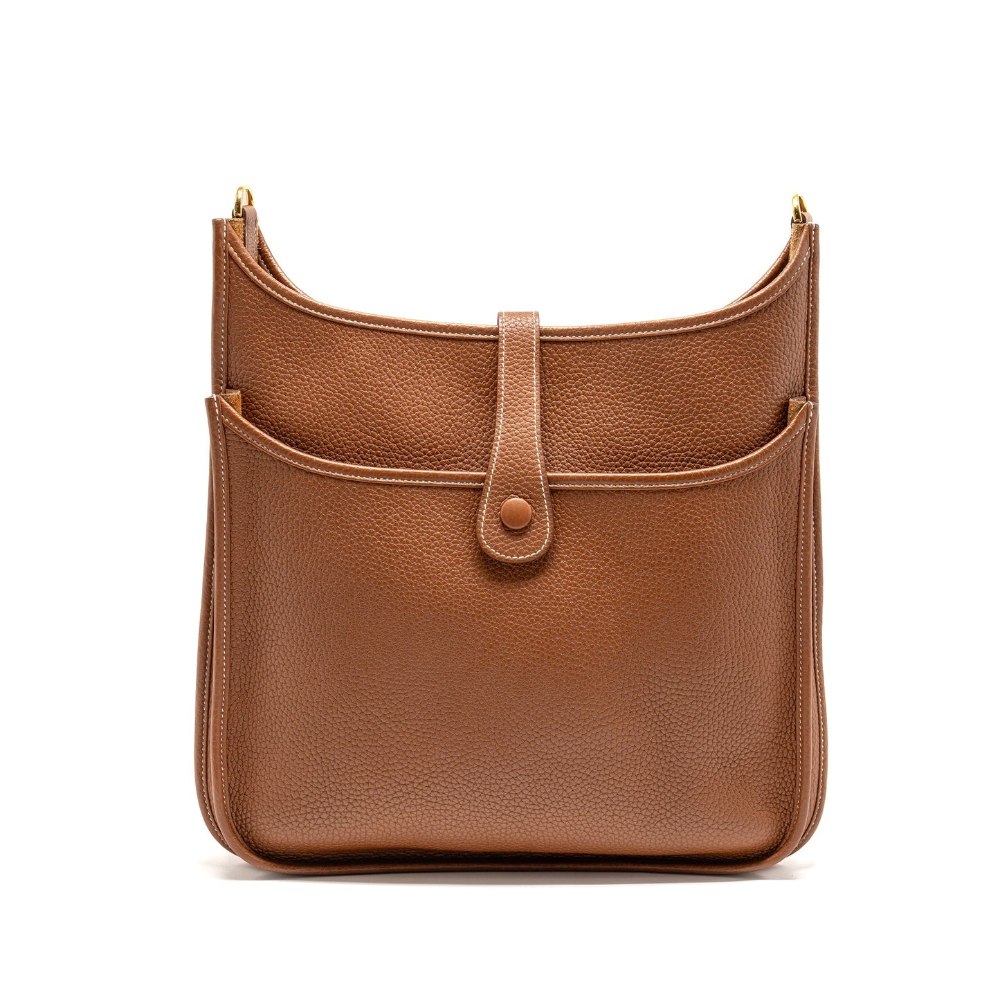 Hermes Evelyne Clemence Ghw Stamp D Handbag Gold Travel Bag
