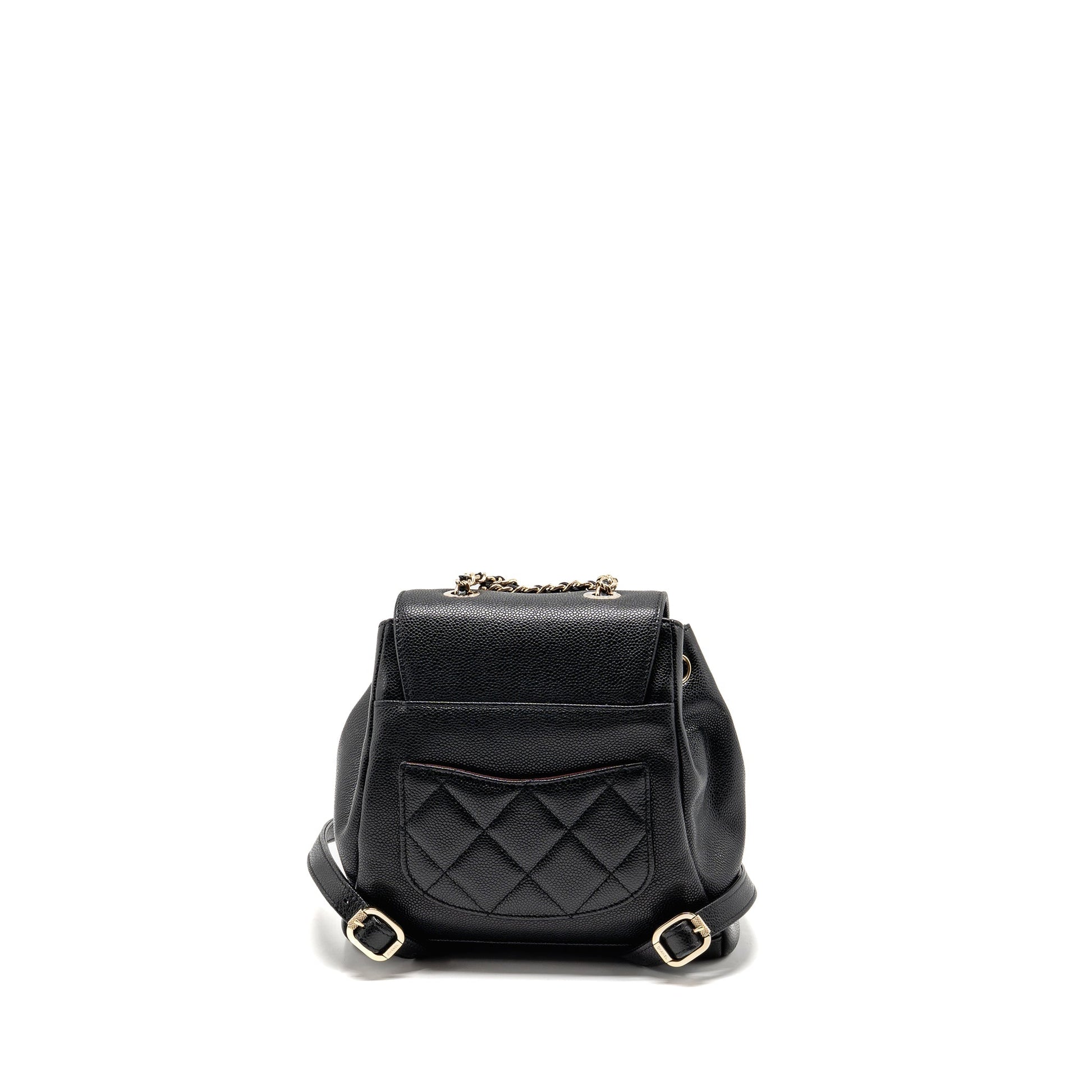 Chanel affinity backpack caviar LGHW microchip Black Black Lghwmicrochip