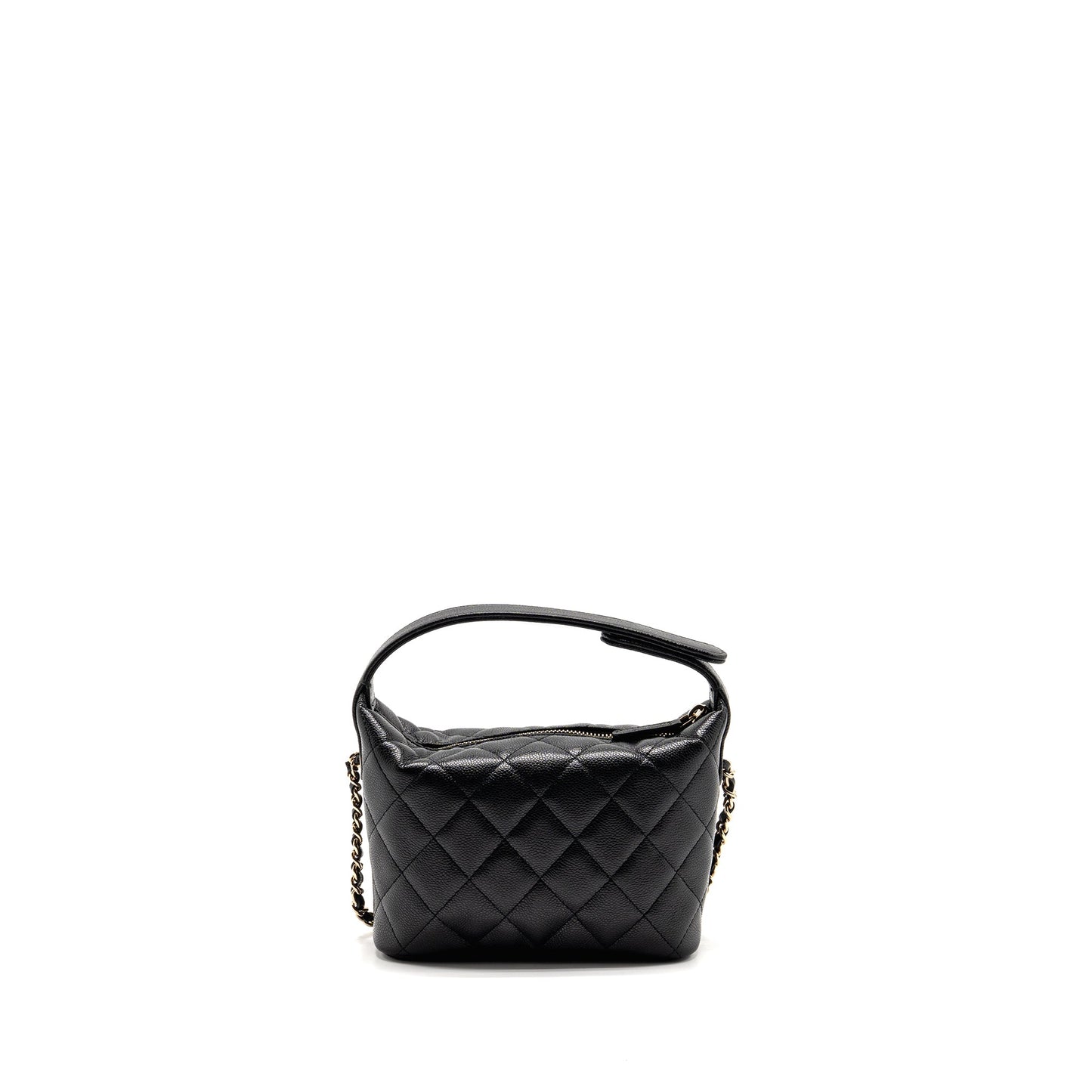 Chanel 25c Quilted Hobo Caviar LGHW microchip Black Shoulder Bag Black Lghwmicrochip