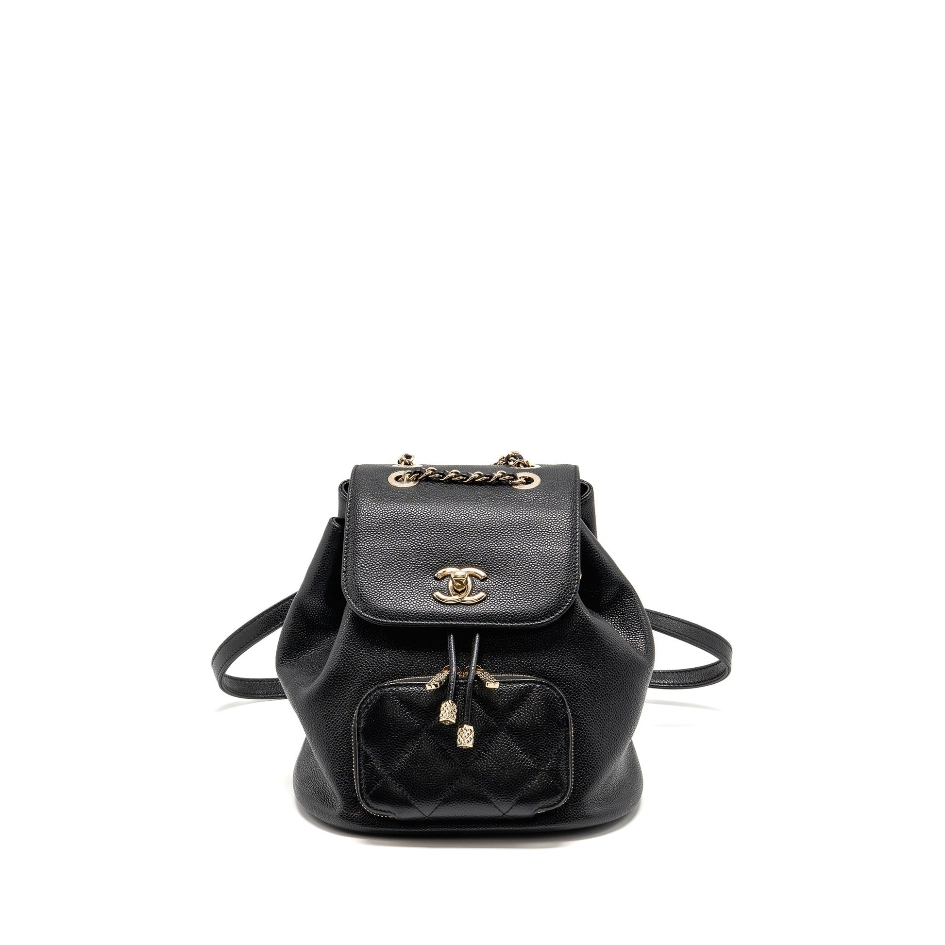 Chanel affinity backpack caviar LGHW microchip Black Black Lghwmicrochip