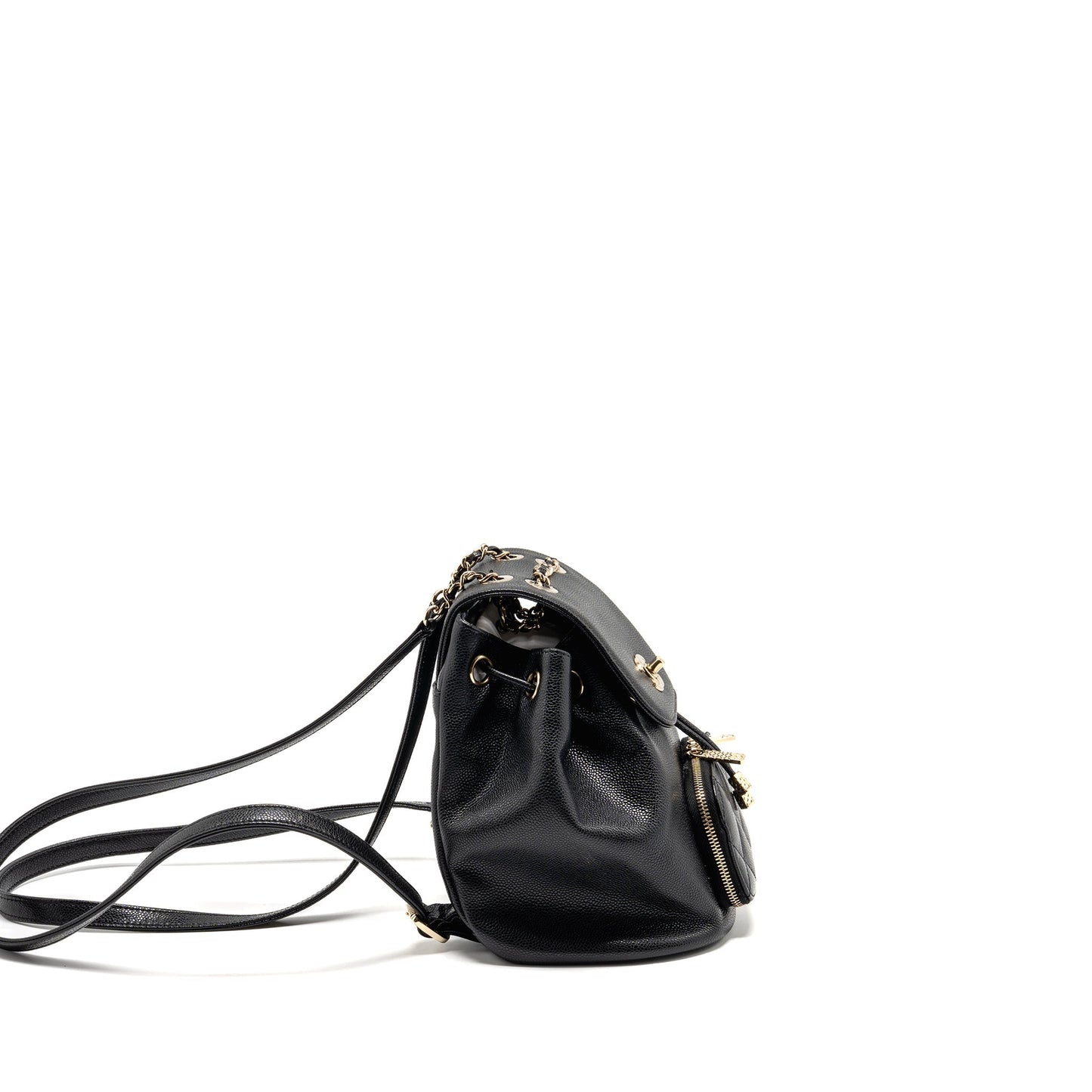Chanel affinity backpack caviar LGHW microchip Black Black Lghwmicrochip