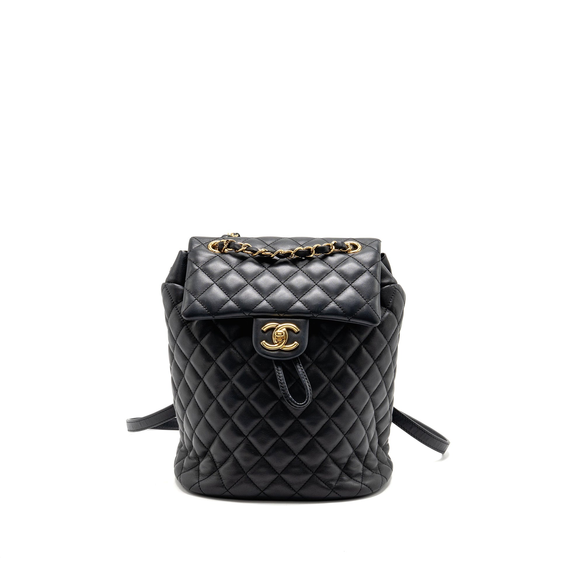 Chanel Urban Spirit Quilted Backpack Calfskin GHW Black Small