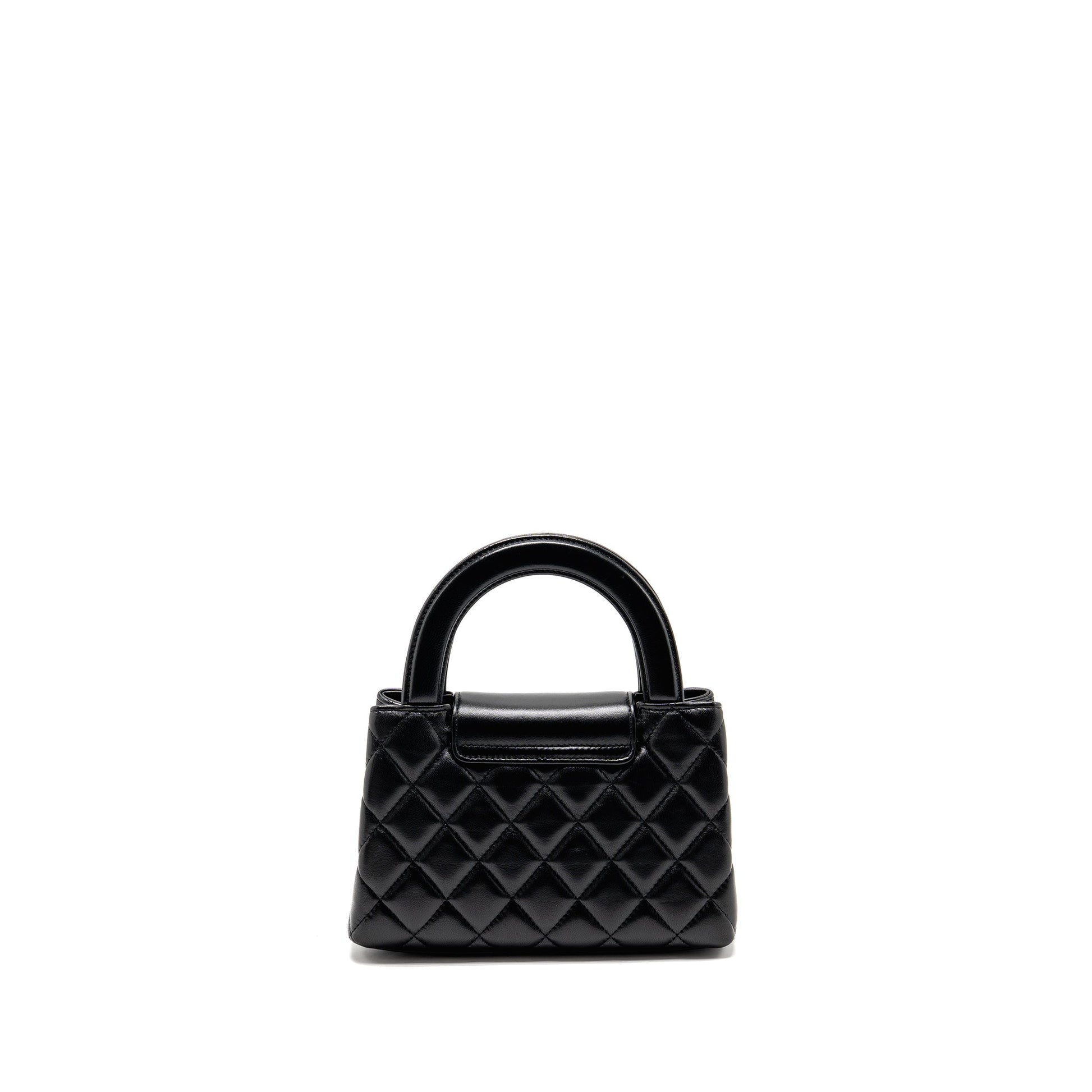 Chanel 25A Kelly Shopping Lambskin GHW microchip Black Tote Bag