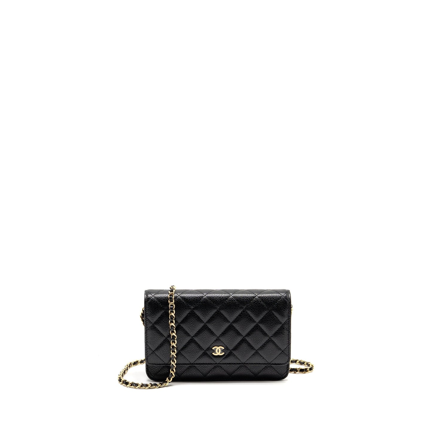 Chanel Classic On Caviar GHW microchip Black Wallet Case Ghwmicrochip 1