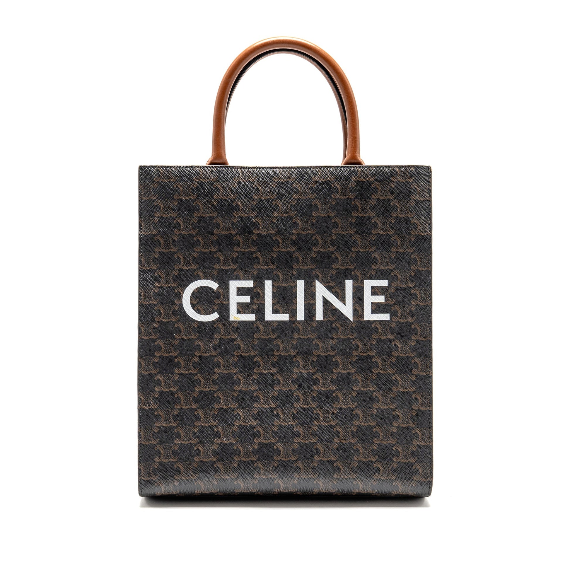 Vertical Cabas Triomphe Handbag Canvas Travel Bag