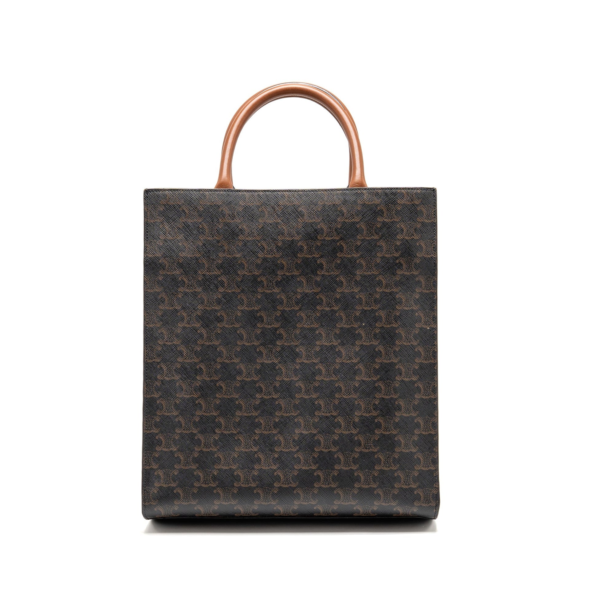 Vertical Cabas Triomphe Handbag Canvas Travel Bag