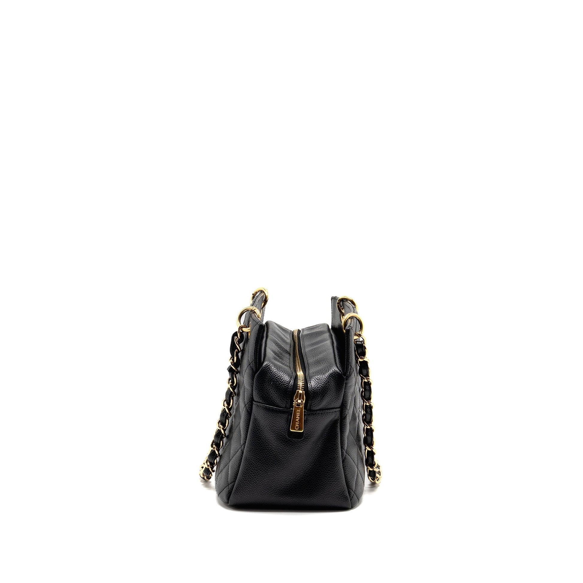 Chanel Petite Timeless Caviar GHW Black Tote Bag
