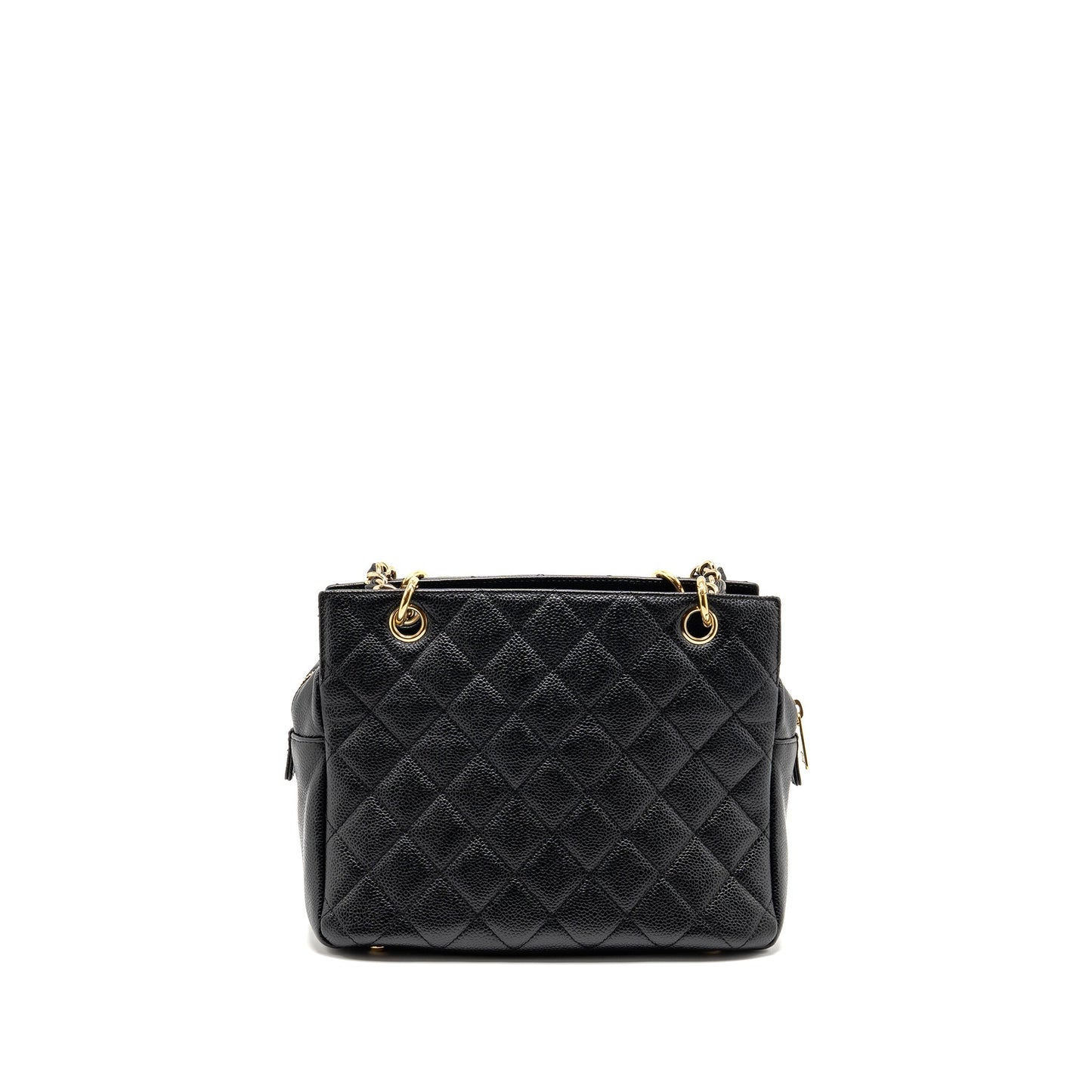 Chanel Petite Timeless Caviar GHW Black Tote Bag
