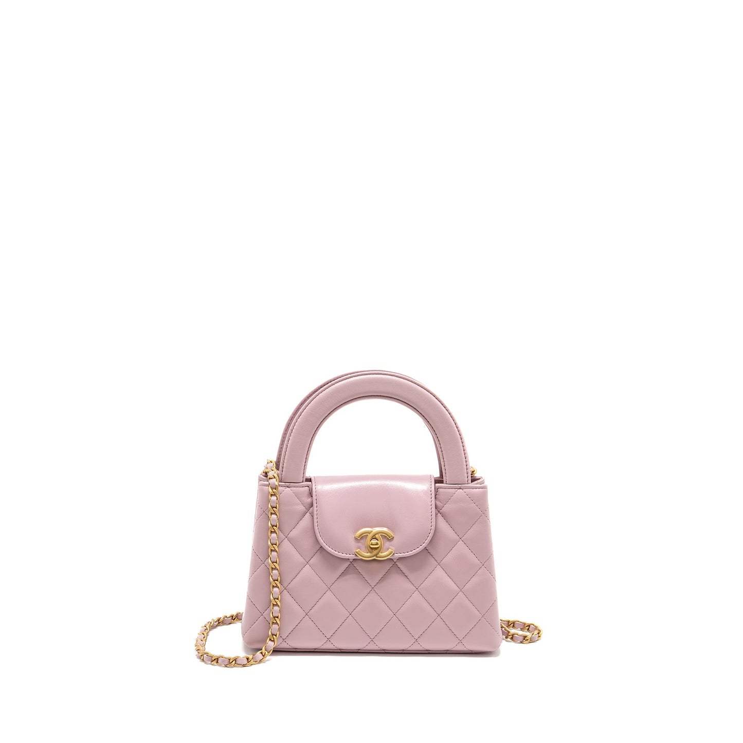 Chanel Kelly Shopping Calfskin 24A Light GHW Pink Tote Bag