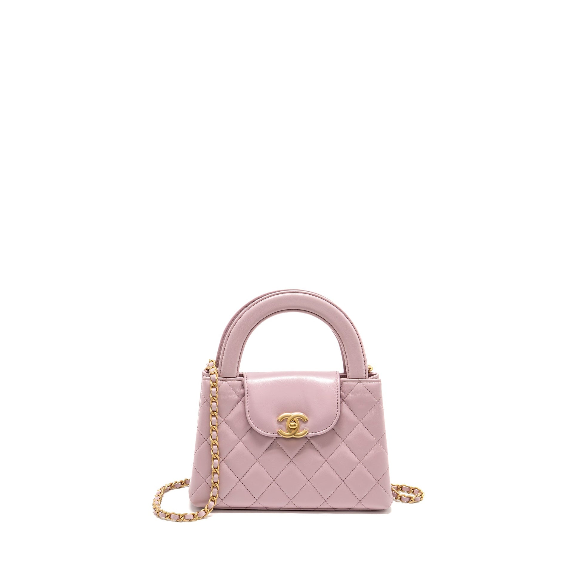 Chanel Kelly Shopping Calfskin 24A Light GHW Pink Tote Bag