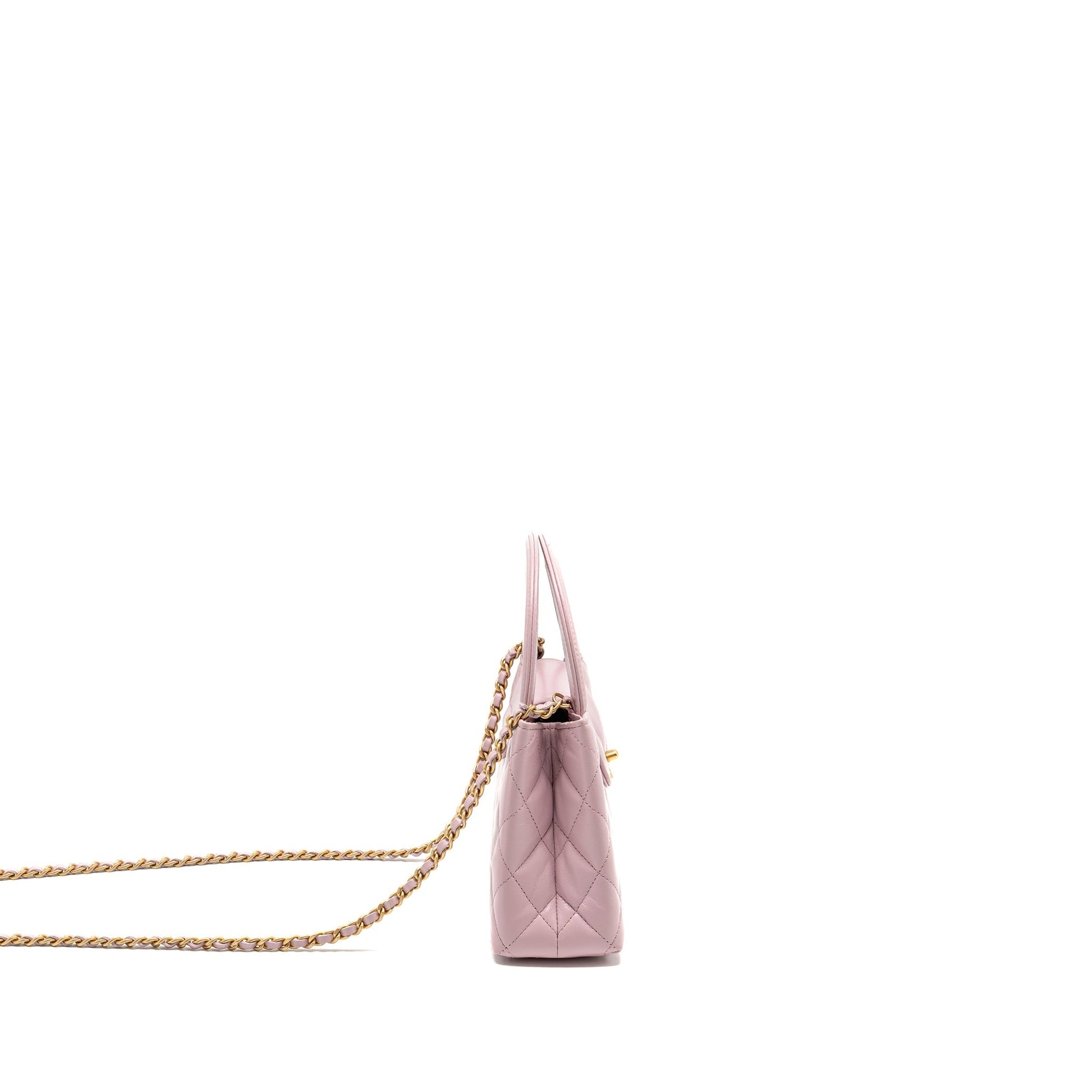 Chanel Kelly Shopping Calfskin 24A Light GHW Pink Tote Bag
