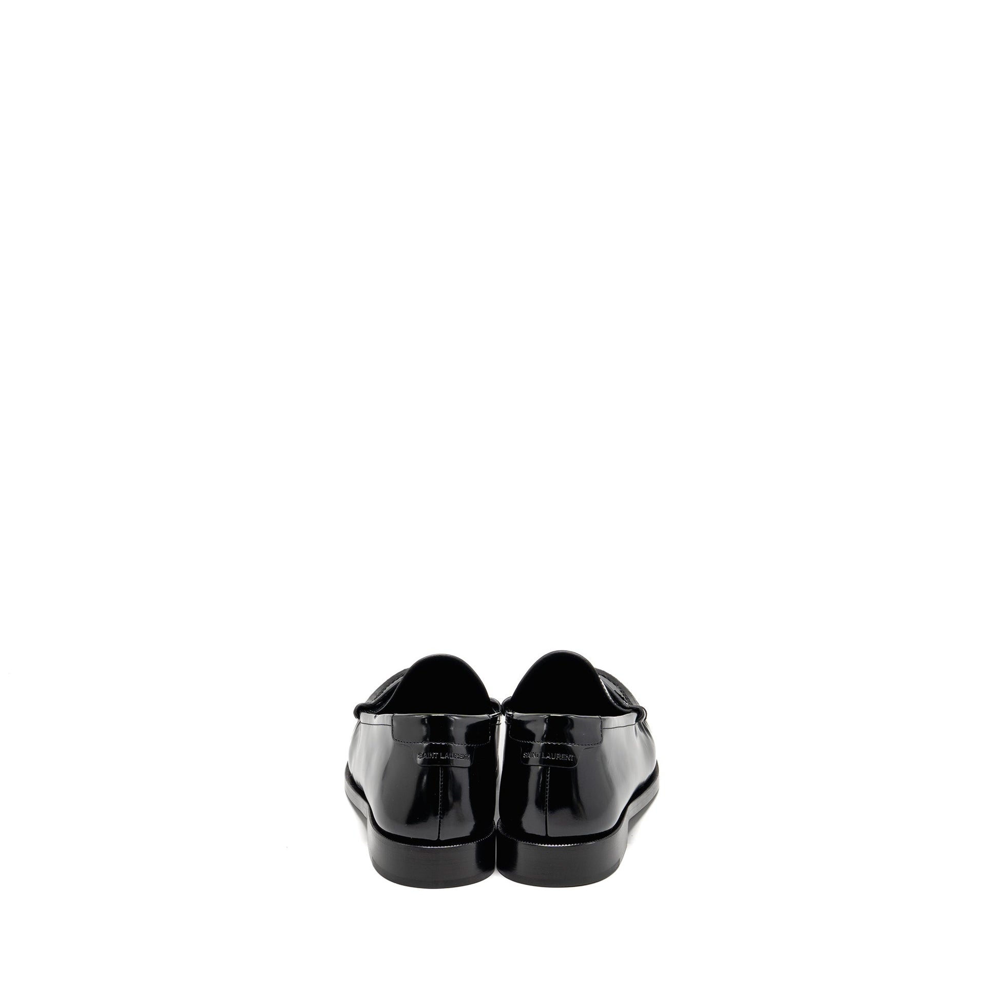 YSL Saint Laurent Size Le Loafer Calfskin Travel Bag Black Shoes