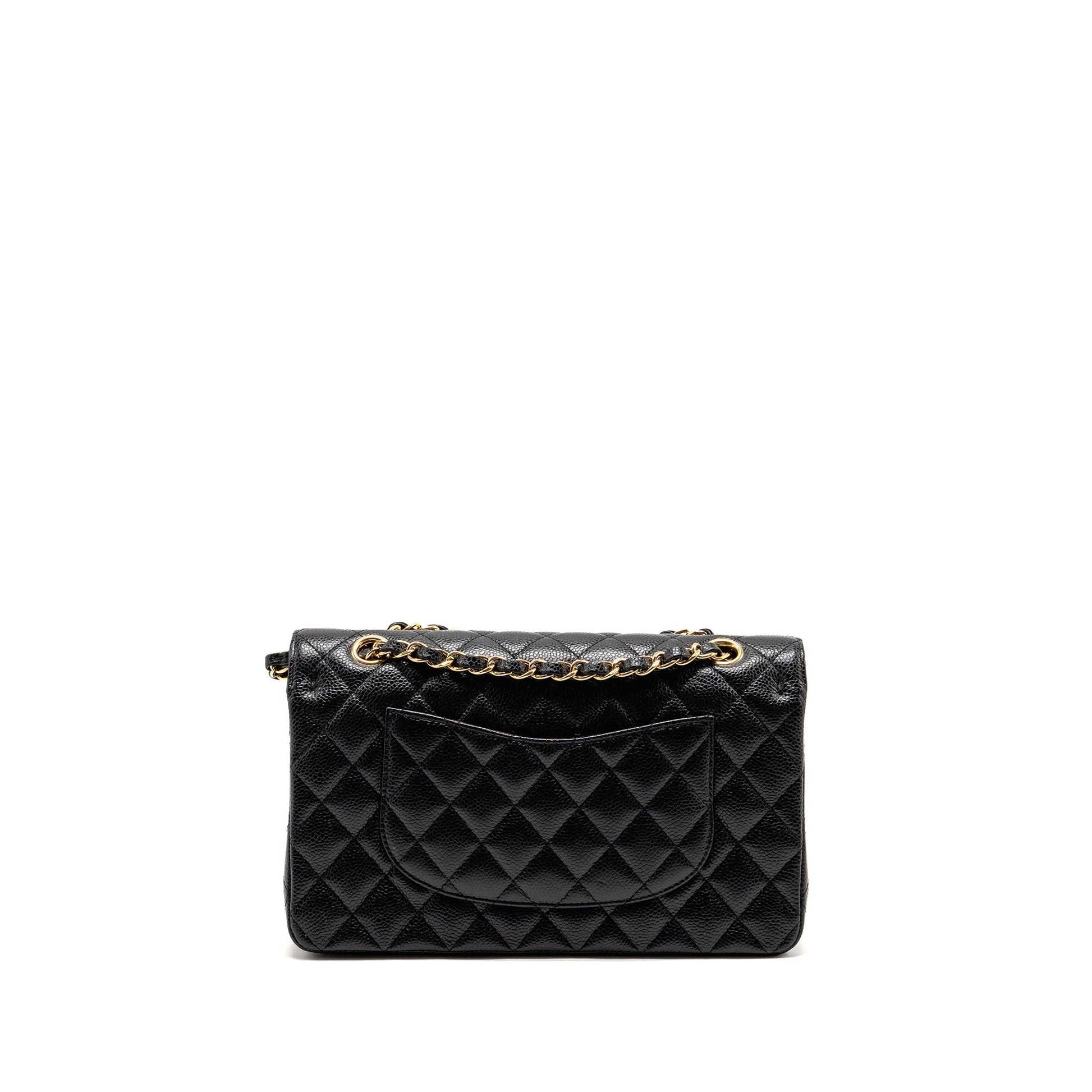 Chanel Classic Double Flap Caviar GHW Black Shoulder Bag Ghw 36