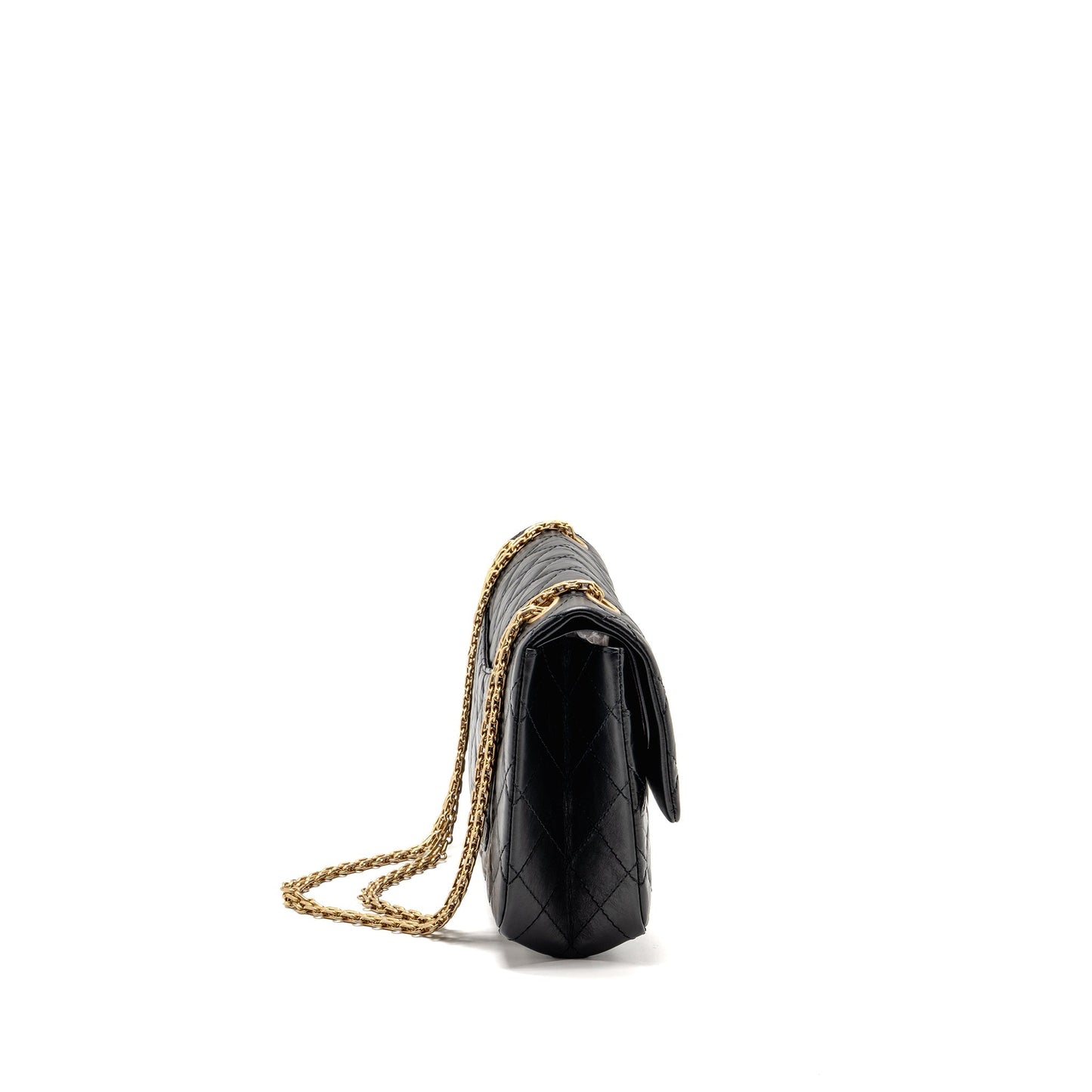 Chanel 2.55 Reissue Flap Aged Calfskin GHW Black Shoulder Bag 10