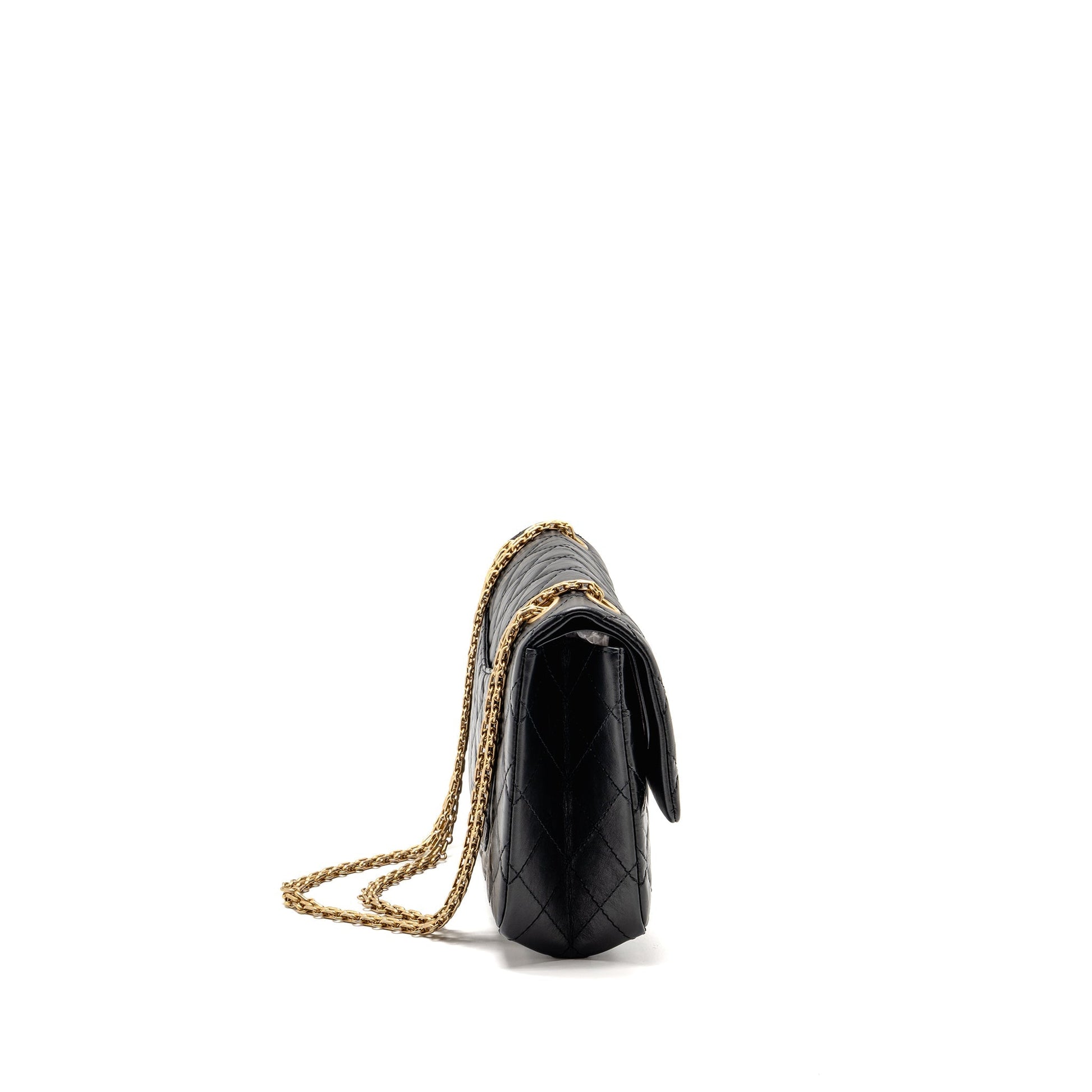 Chanel 2.55 Reissue Flap Aged Calfskin GHW Black Shoulder Bag 10