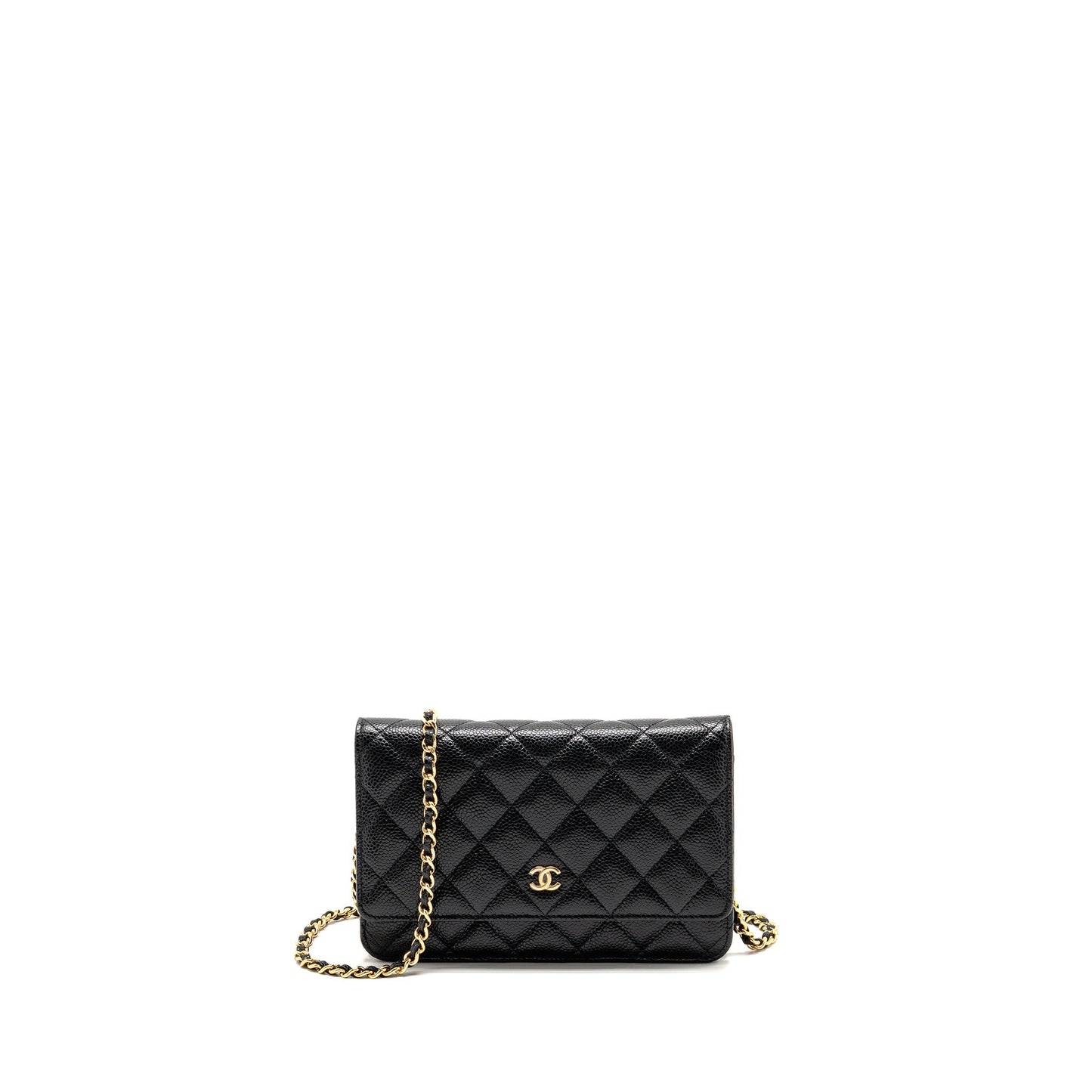 Chanel Classic On Caviar GHW Black Wallet Case Ghw 23
