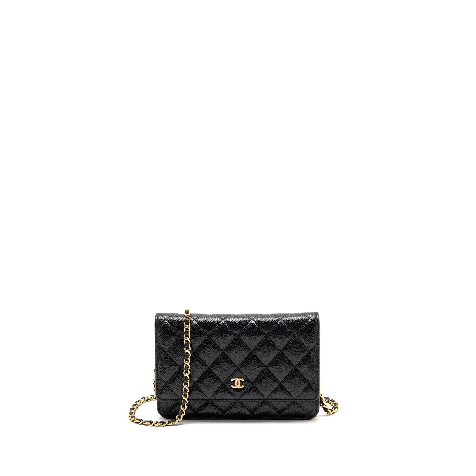 Chanel Classic On Caviar GHW Black Wallet Case Ghw 23
