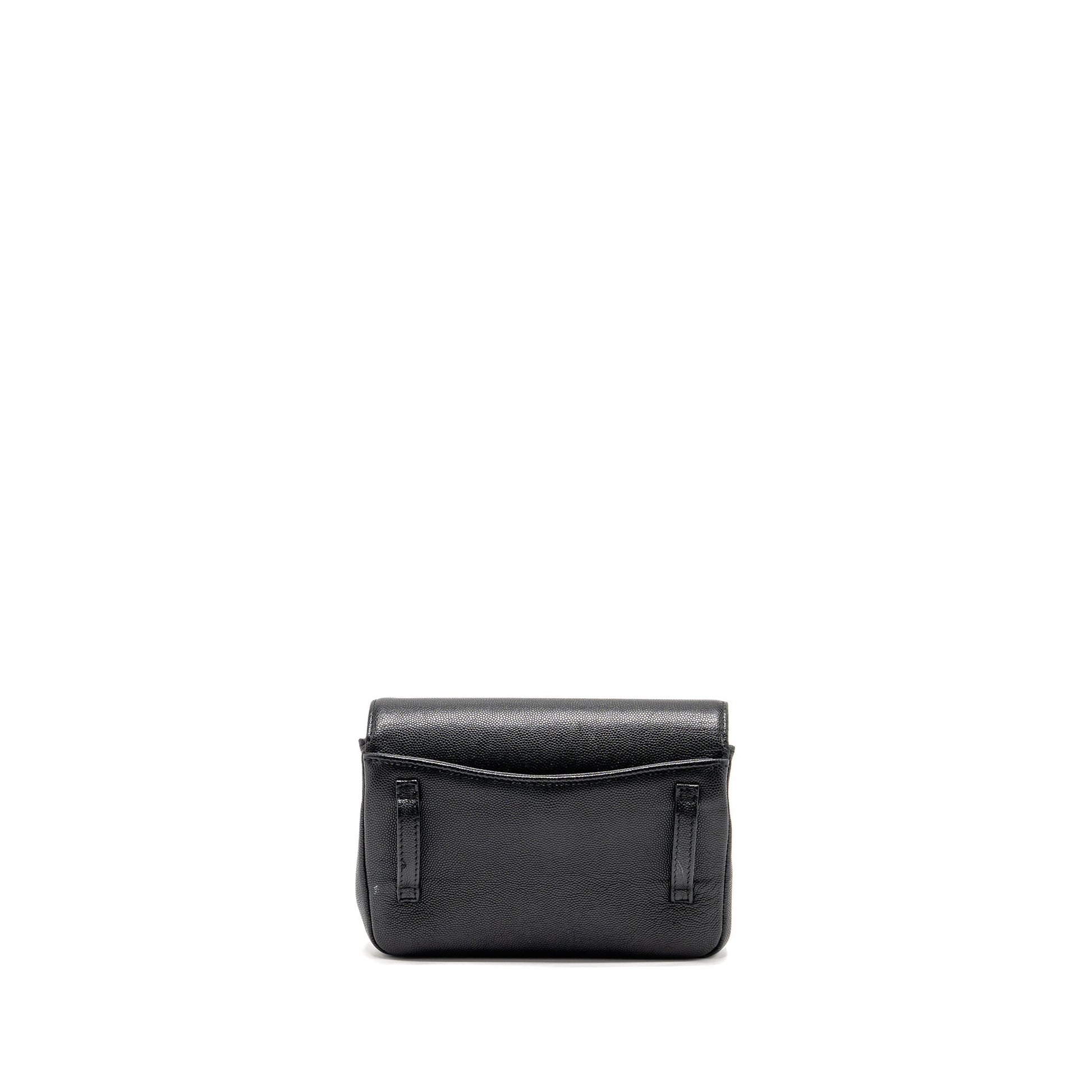 Chanel 19c Captain Belt Waist Caviar GHW Black Gold Hat