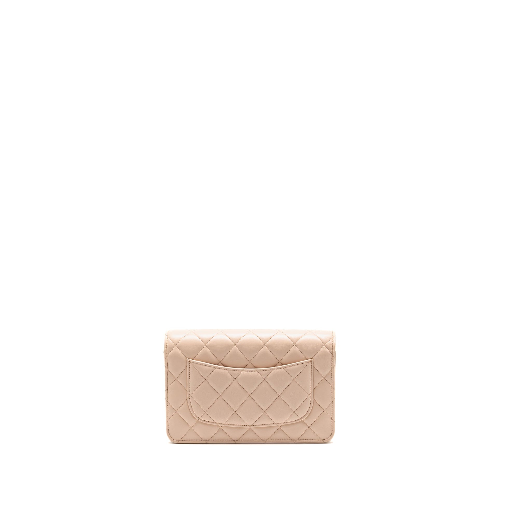 Chanel Pearl Crush On Lambskin Light GHW Pink Wallet Case