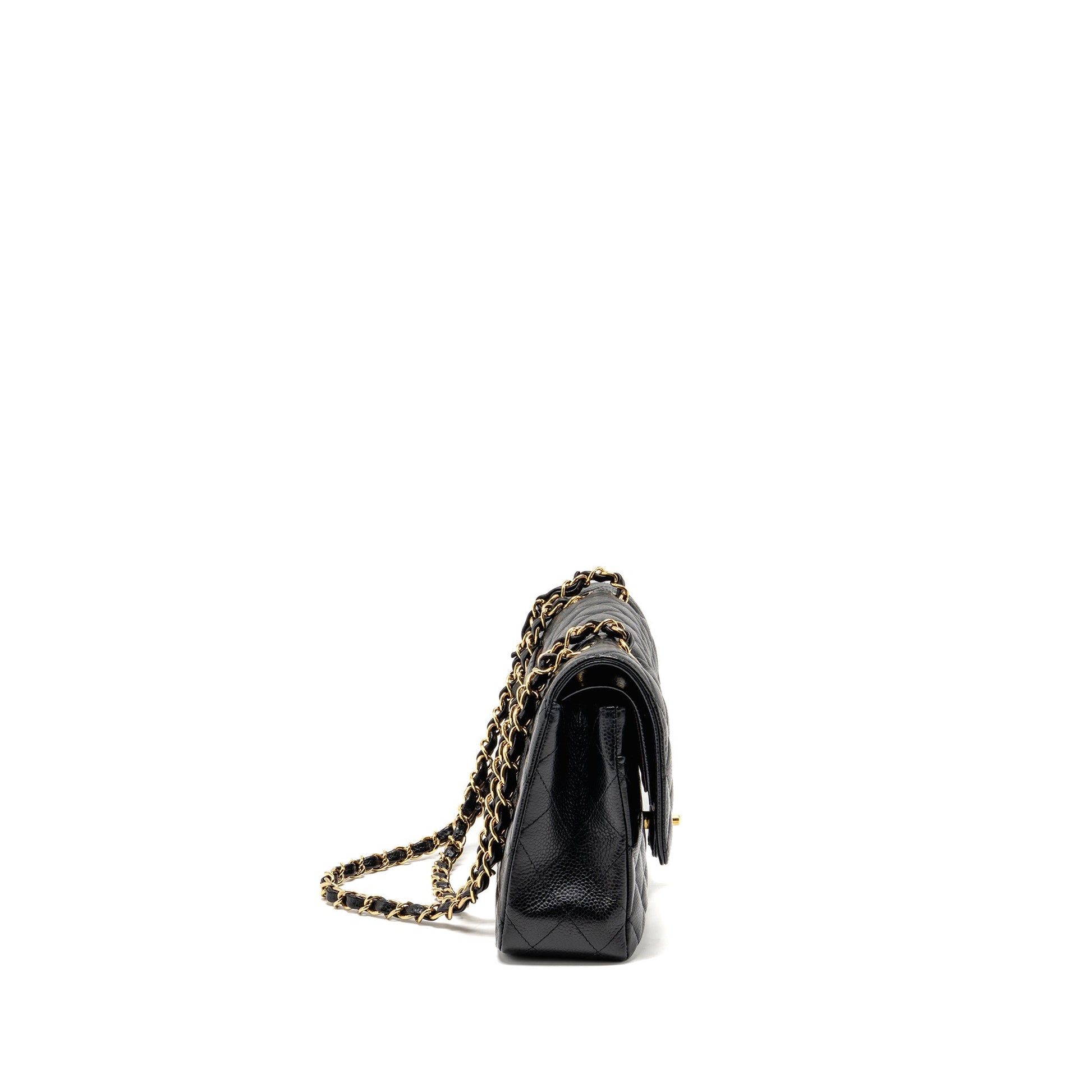 Chanel Classic Double Flap Caviar GHW Black Shoulder Bag Ghw 31