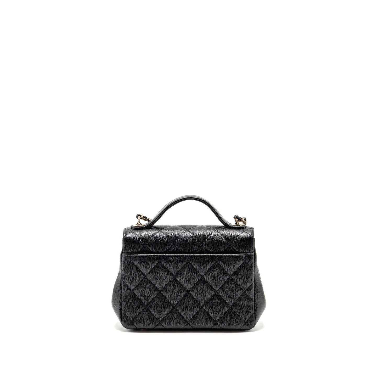 Chanel Business Affinity Caviar LGHW Microchip Black Small Handbag Microchip 4