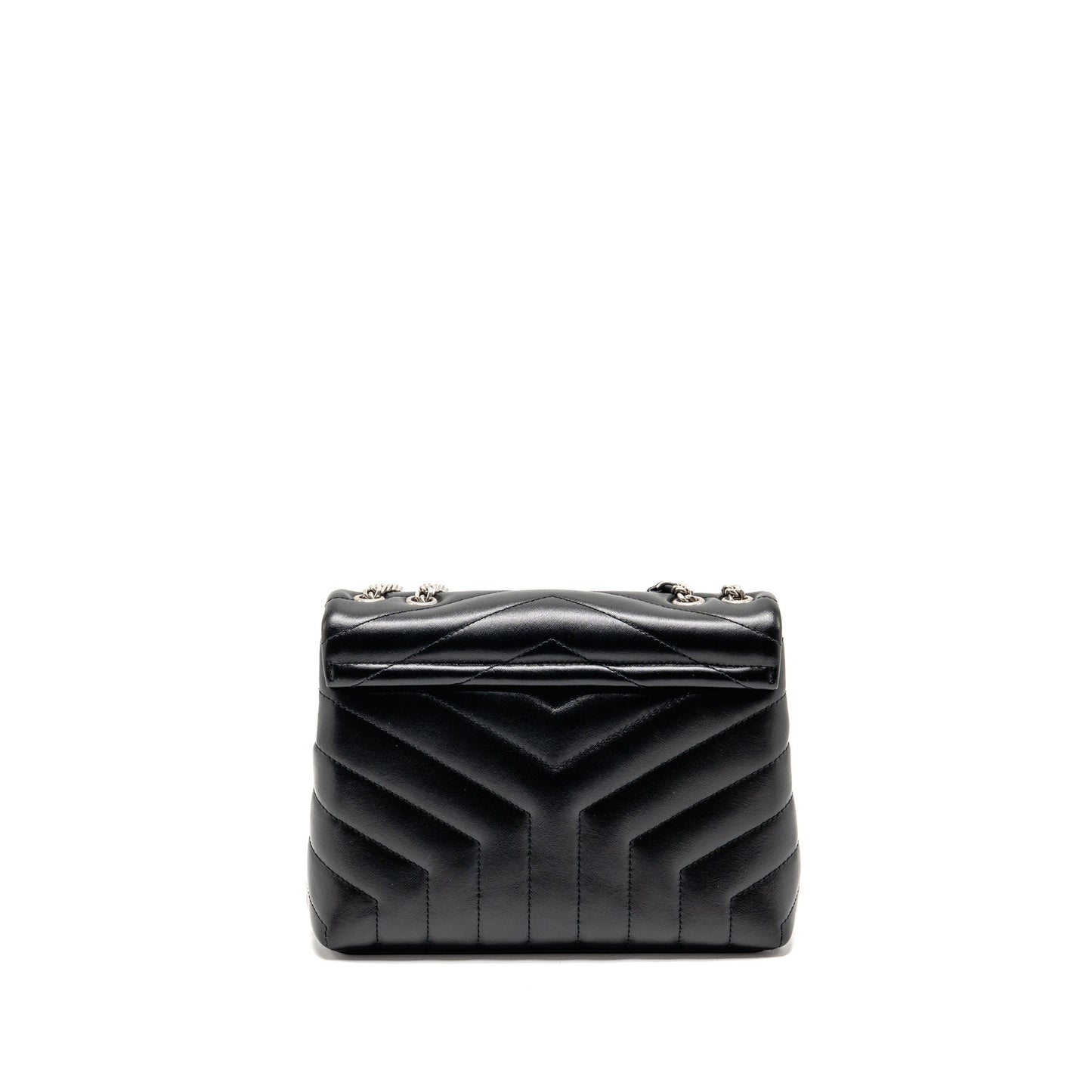 YSL Saint Laurent Loulou Purse Calfskin Travel Bag Black Small