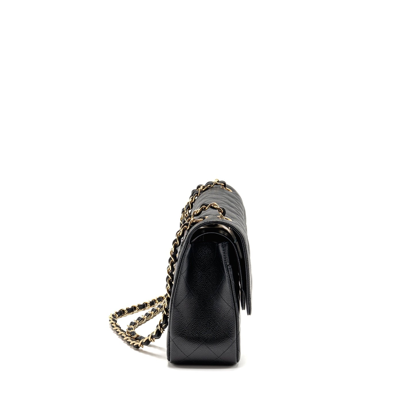 Chanel Jumbo Classic Double Flap Caviar GHW Black Shoulder Bag Ghw 10