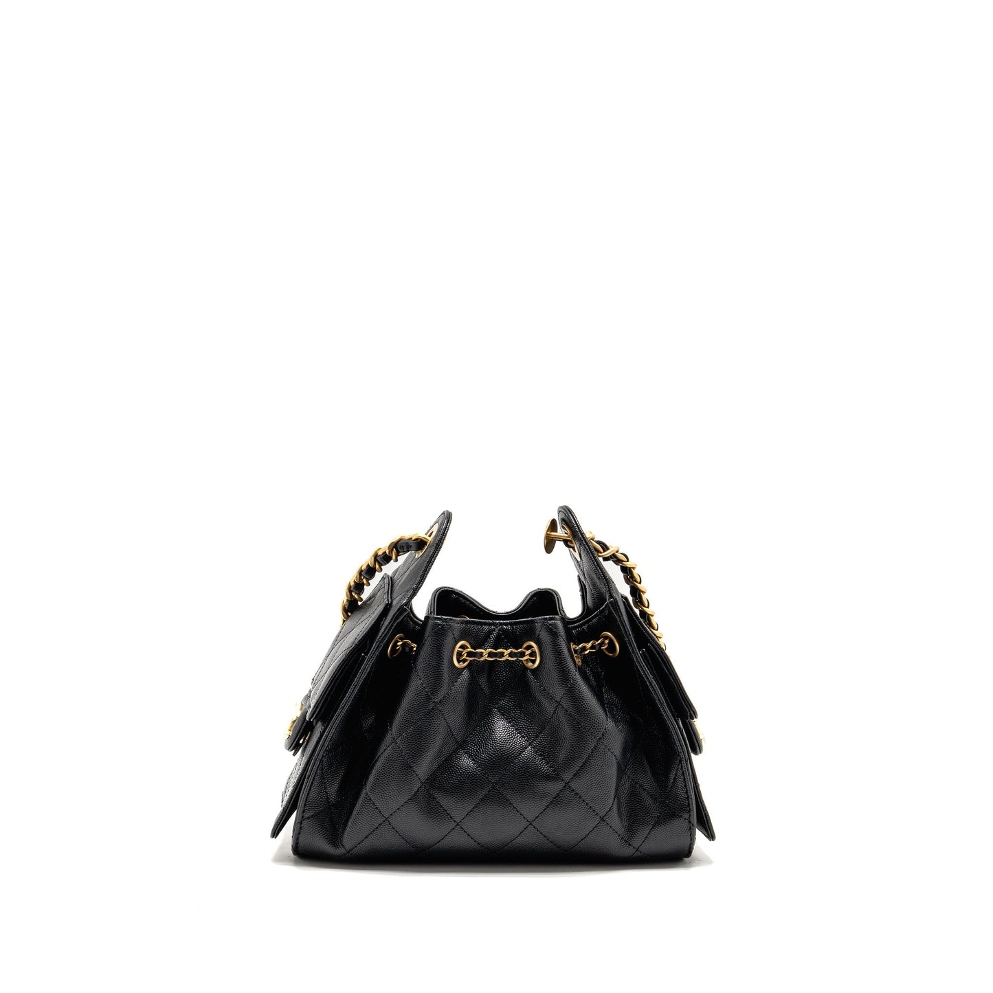 Chanel 25 Caviar GHW Microchip Black Mini Bag 25Bag Black