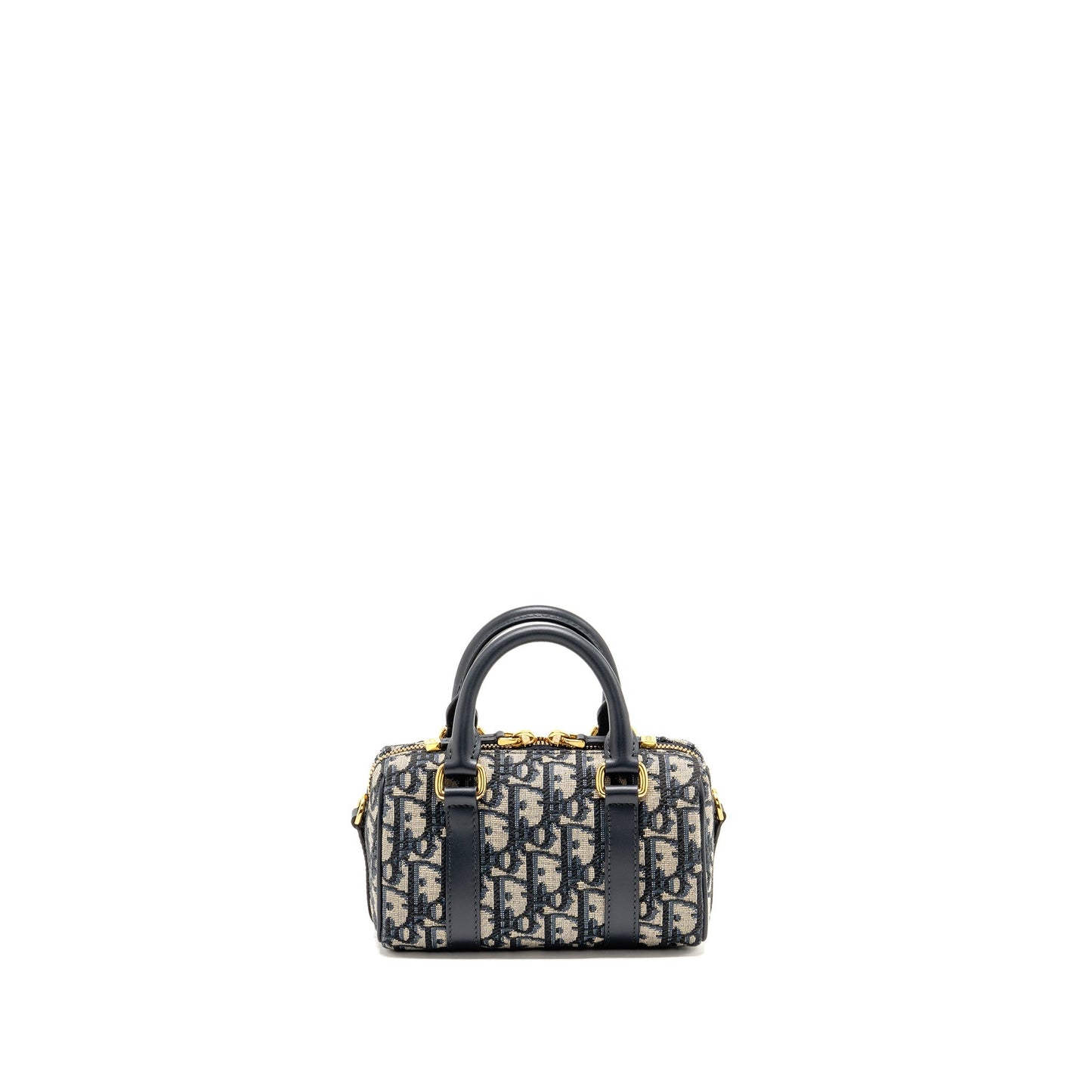 Dior Groove Purse Nano Oblique Handbag Canvas Blue Travel Bag