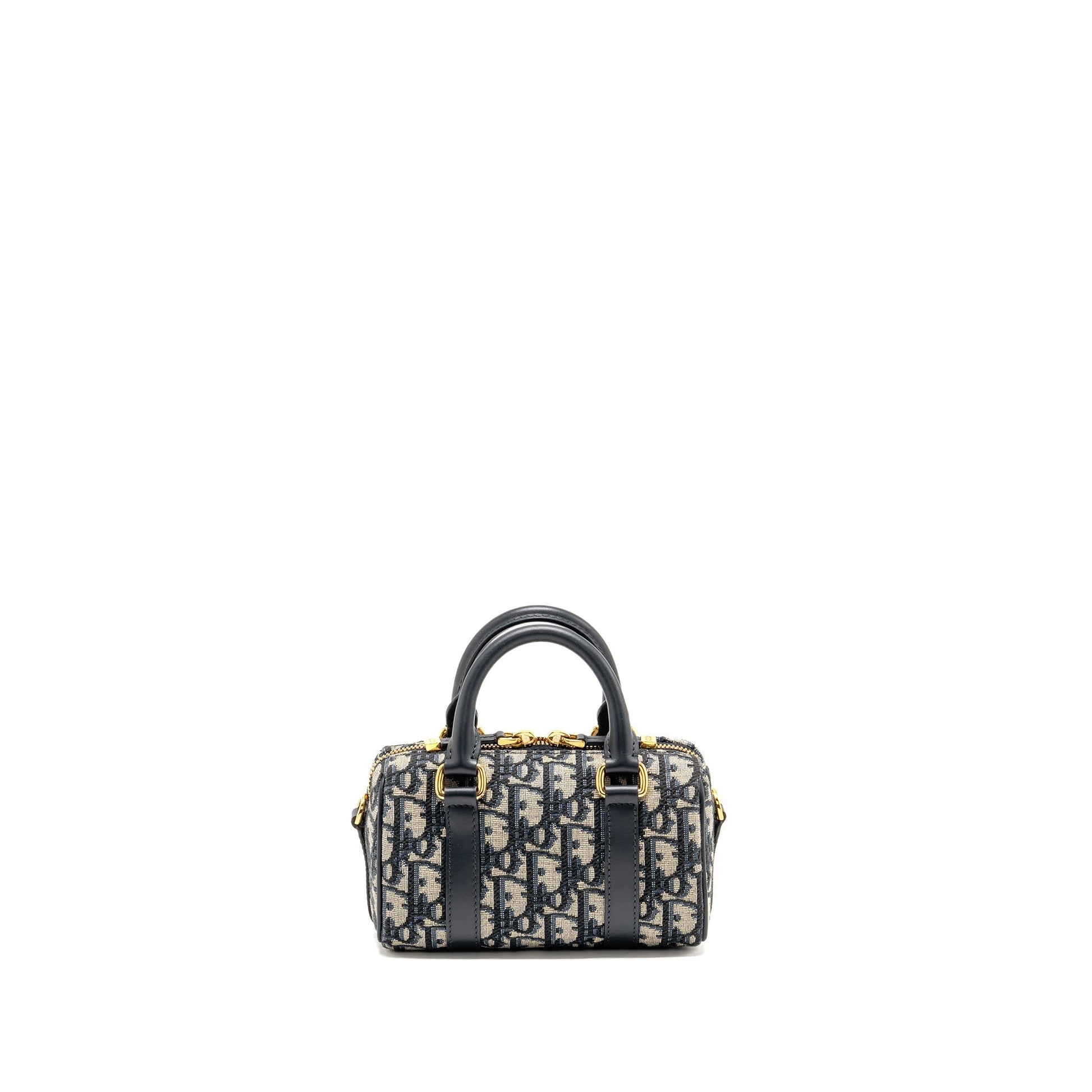 Dior Groove Purse Nano Oblique Handbag Canvas Blue Travel Bag