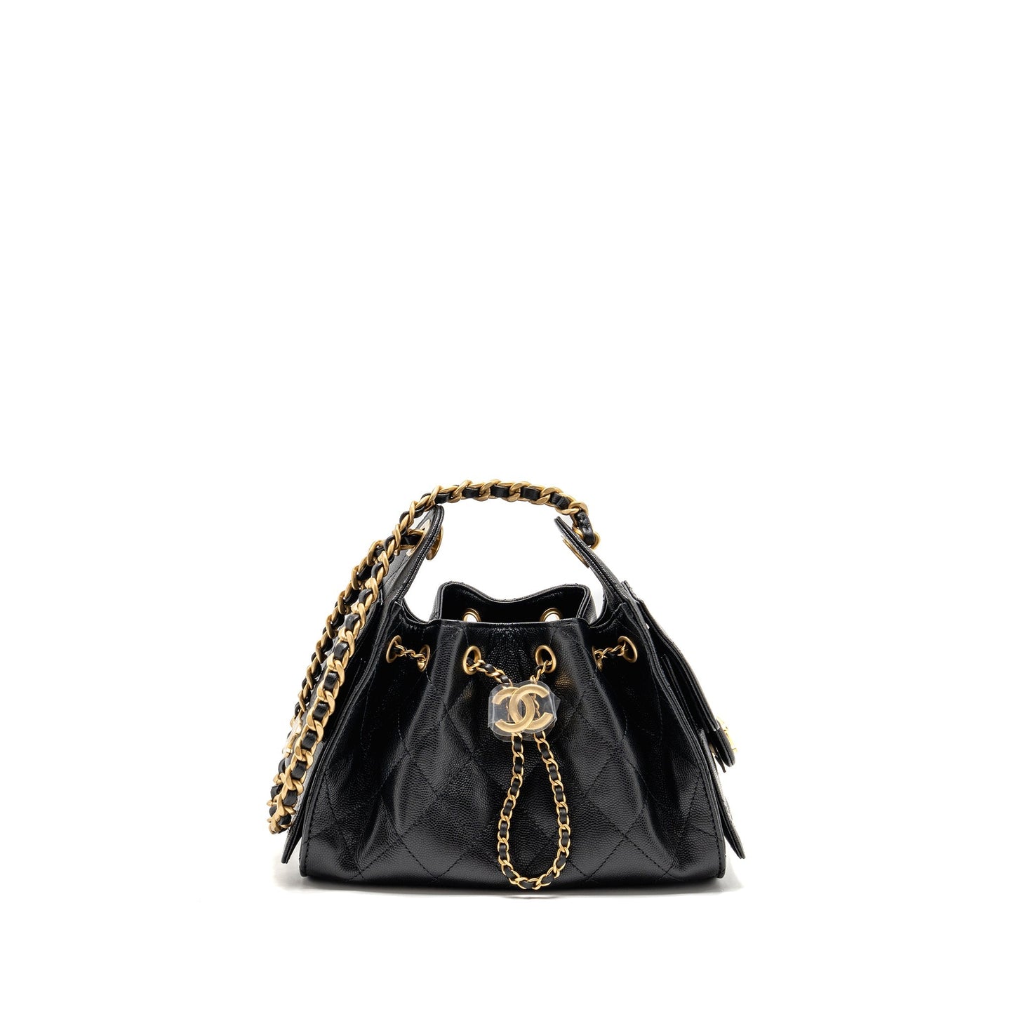 Chanel 25 Caviar GHW Microchip Black Mini Bag 25Bag Black